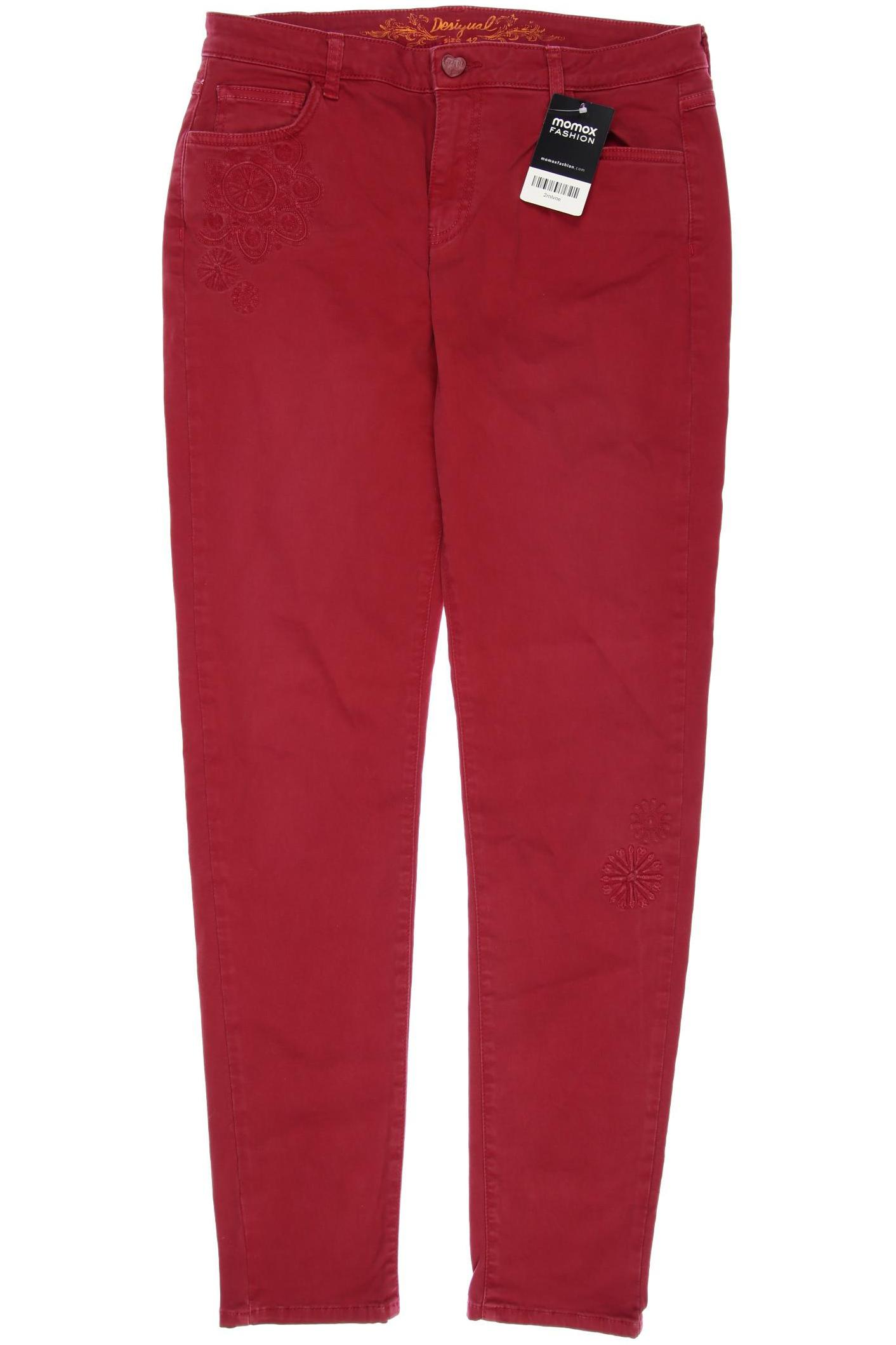 

Desigual Damen Jeans, rot, Gr. 42