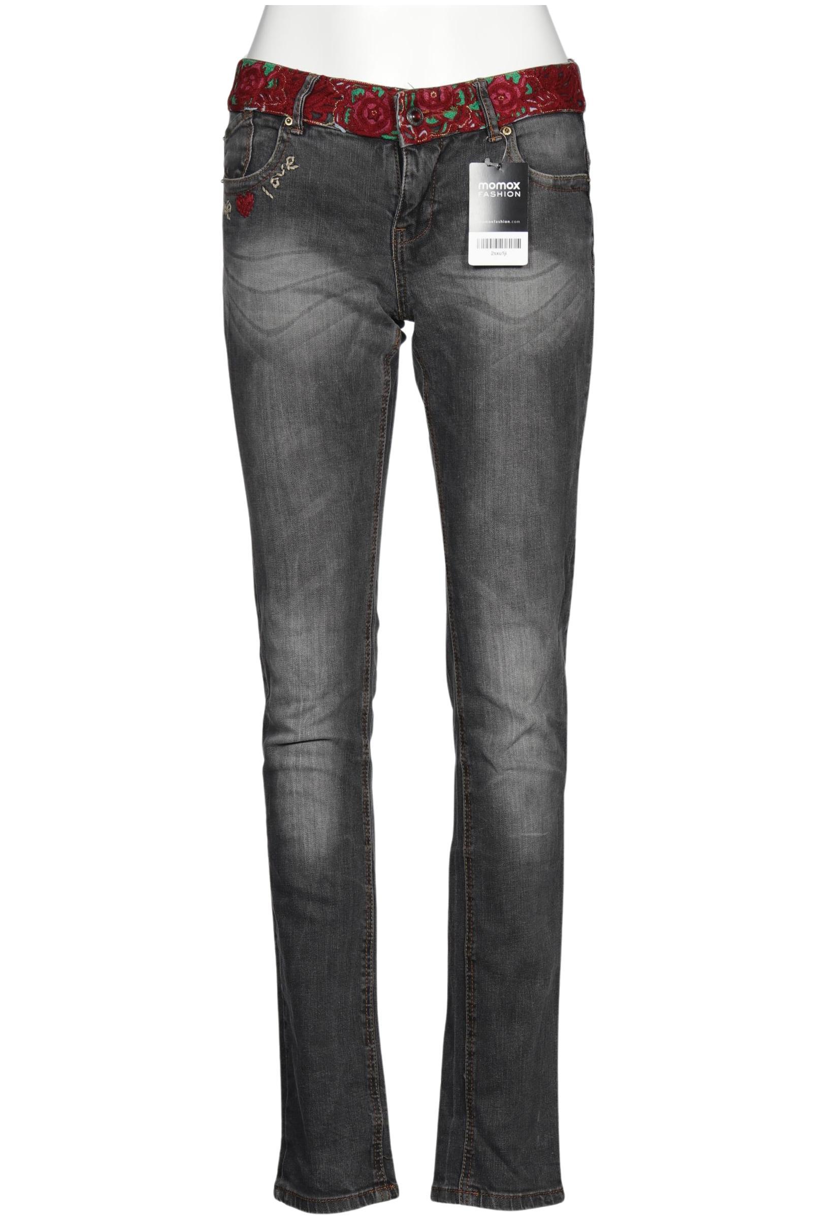 

Desigual Damen Jeans, grau, Gr. 26