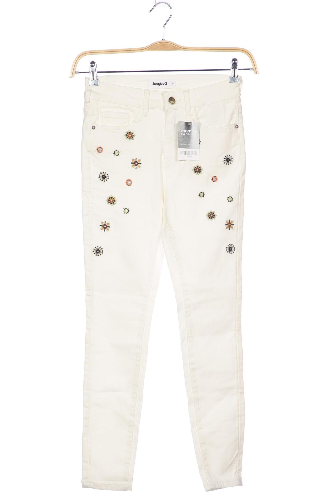 

Desigual Damen Jeans, weiß, Gr. 24