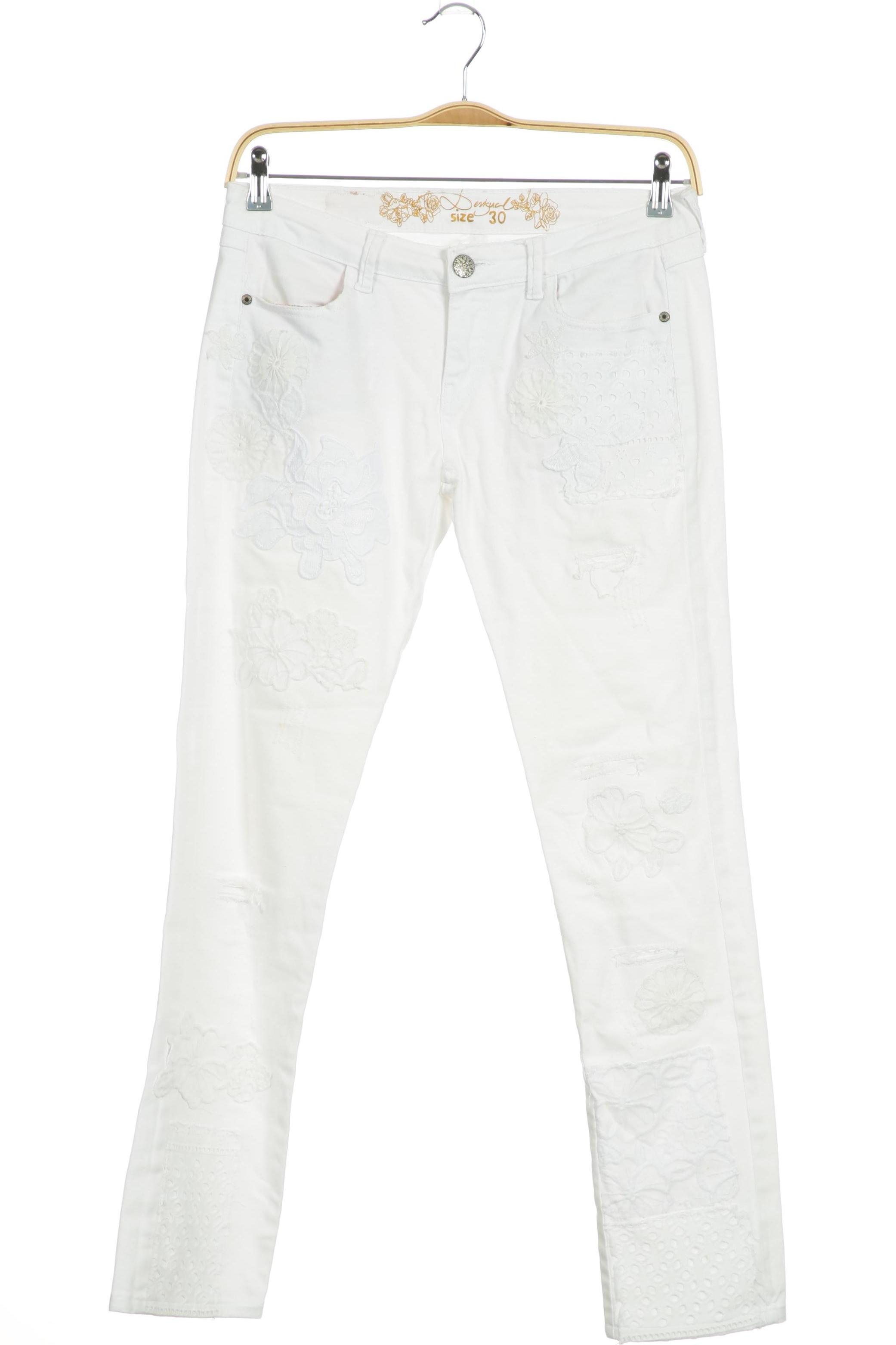 

Desigual Damen Jeans, weiß, Gr. 30