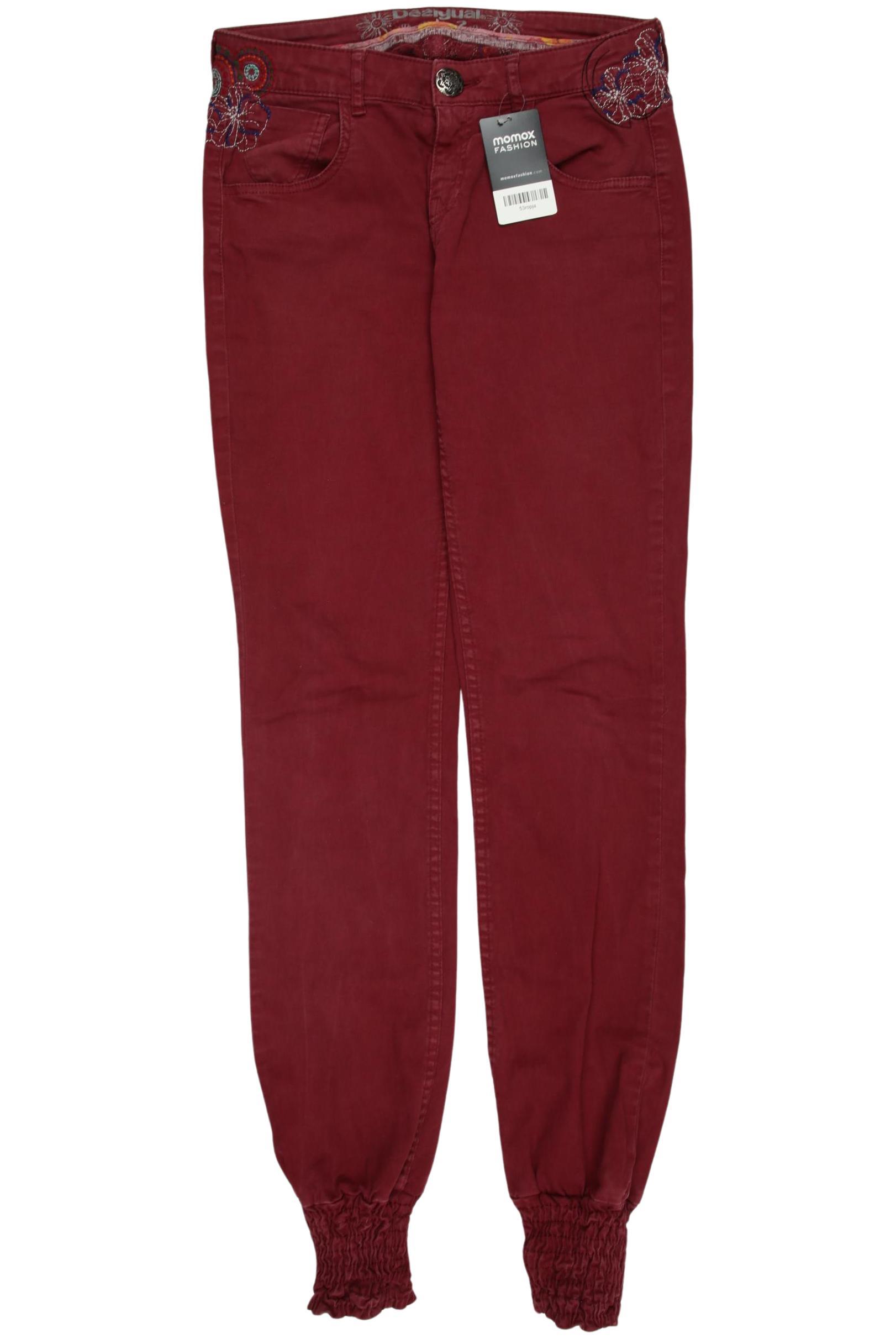 

Desigual Damen Jeans, bordeaux, Gr. 28