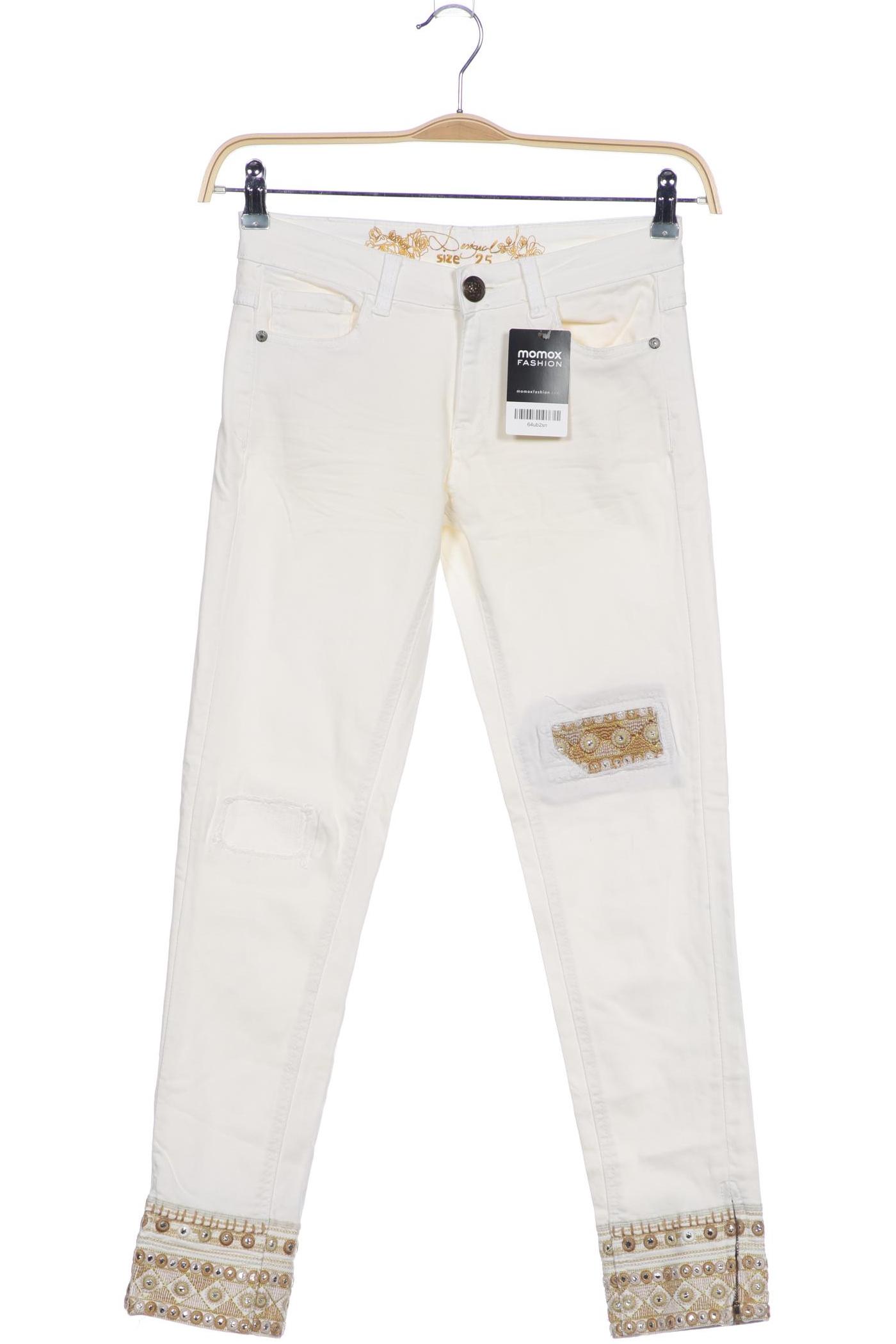 

Desigual Damen Jeans, cremeweiß, Gr. 25
