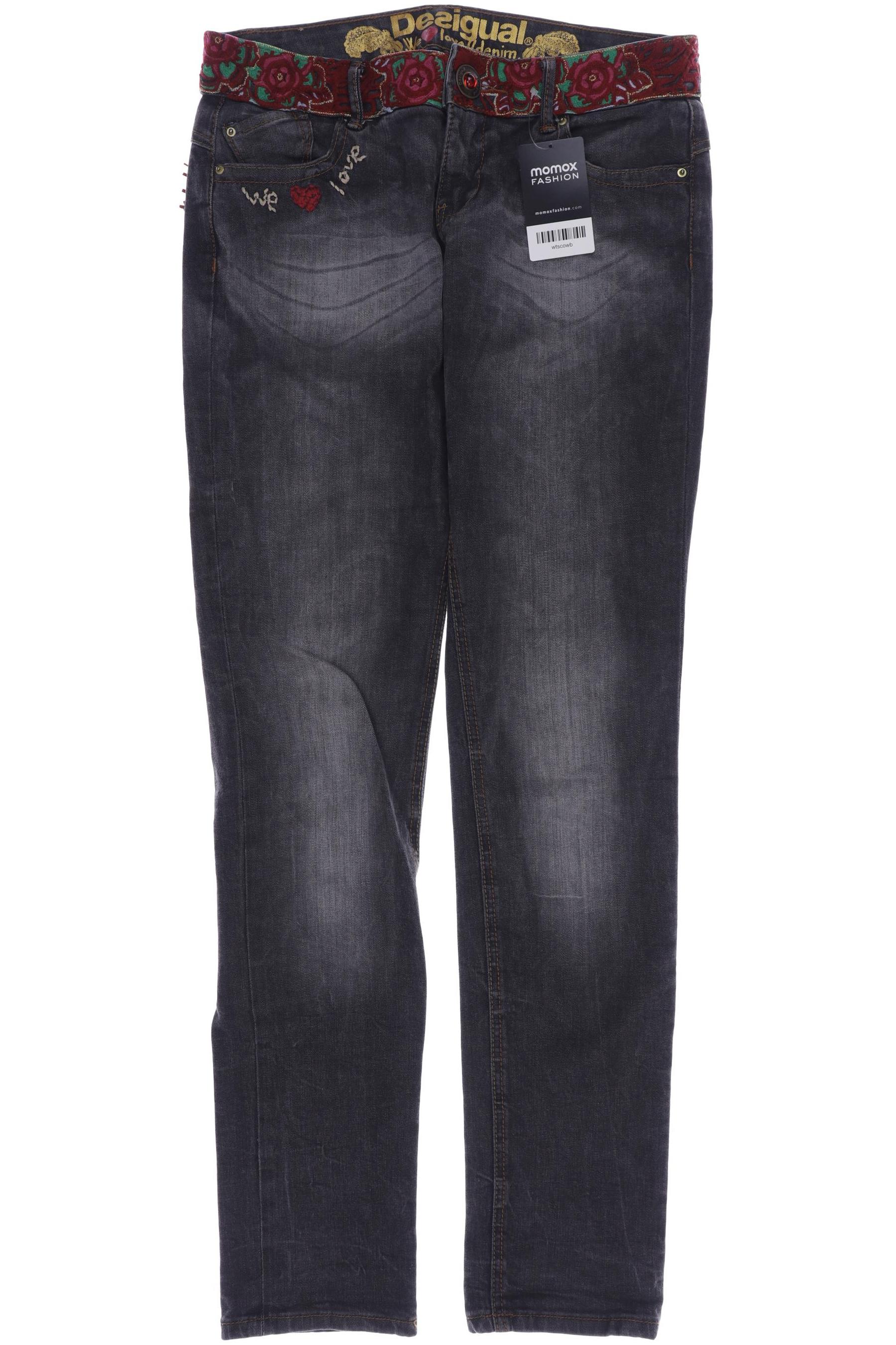 

Desigual Damen Jeans, grau, Gr. 28