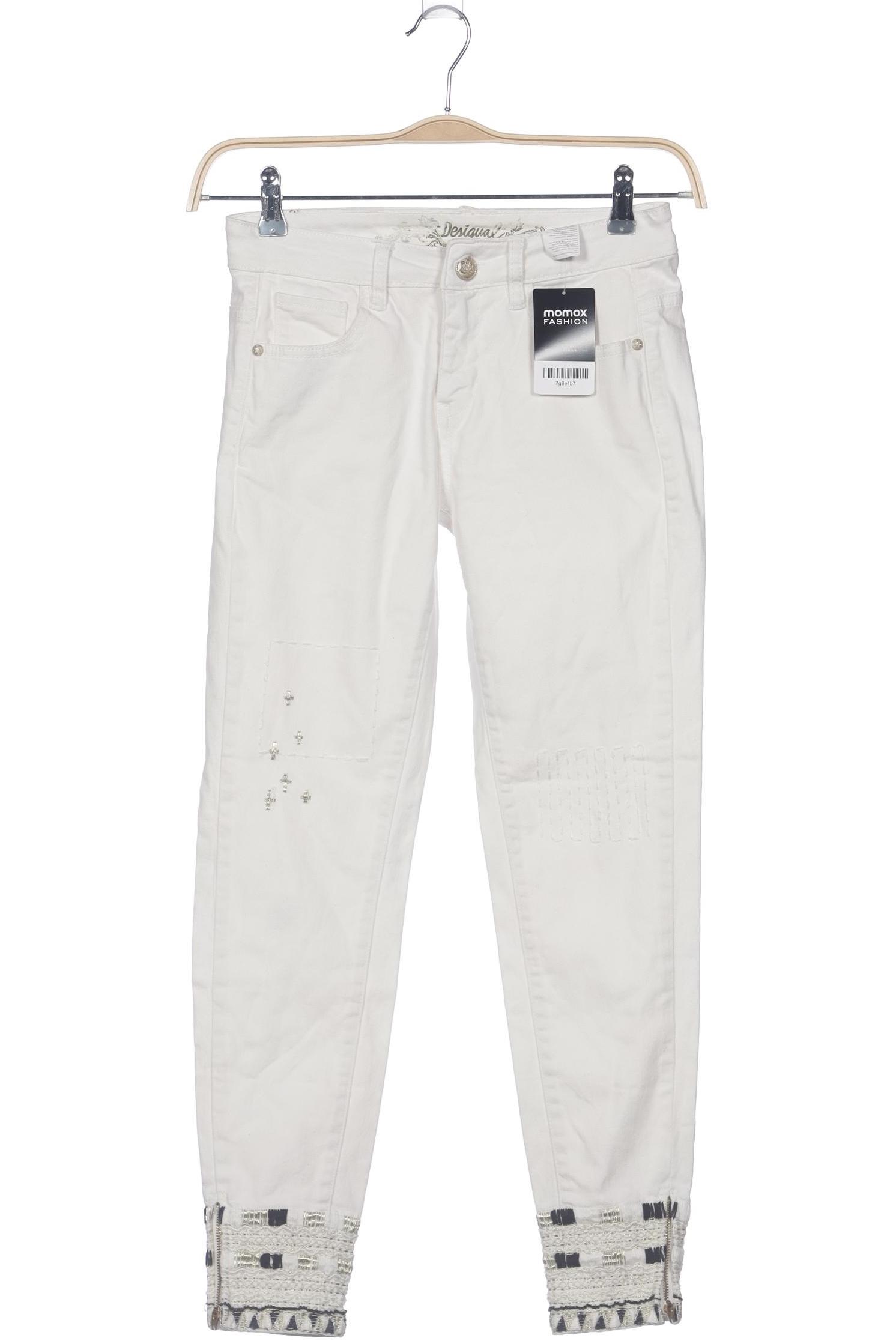 

Desigual Damen Jeans, weiß, Gr. 26