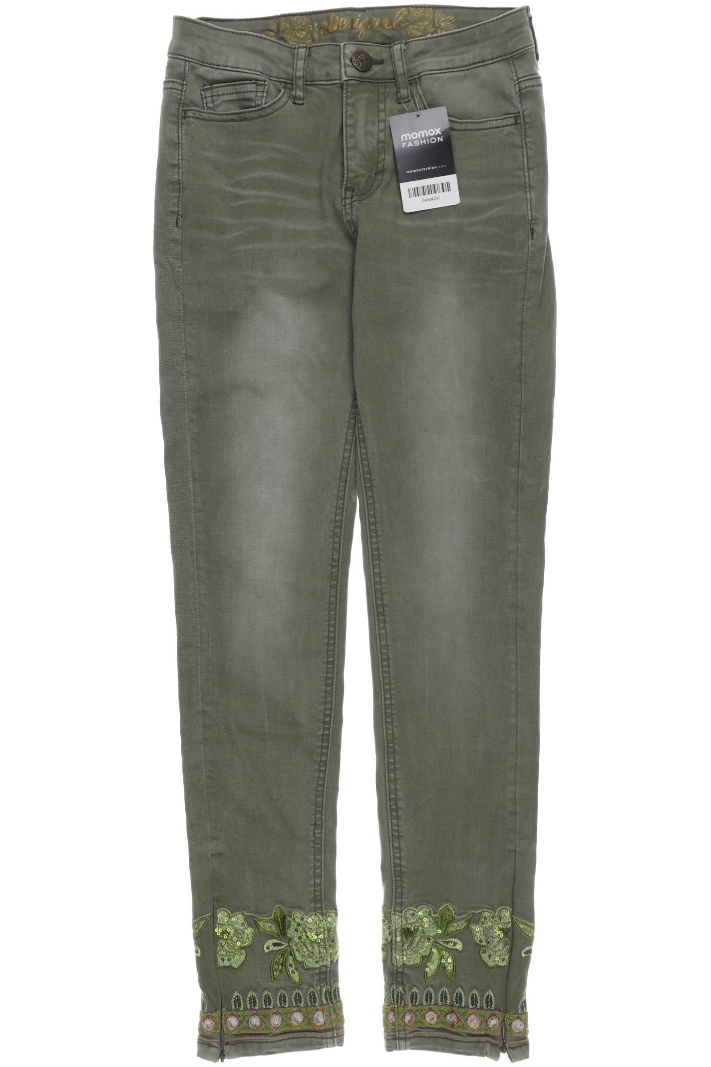 

Desigual Damen Jeans, grün, Gr. 34