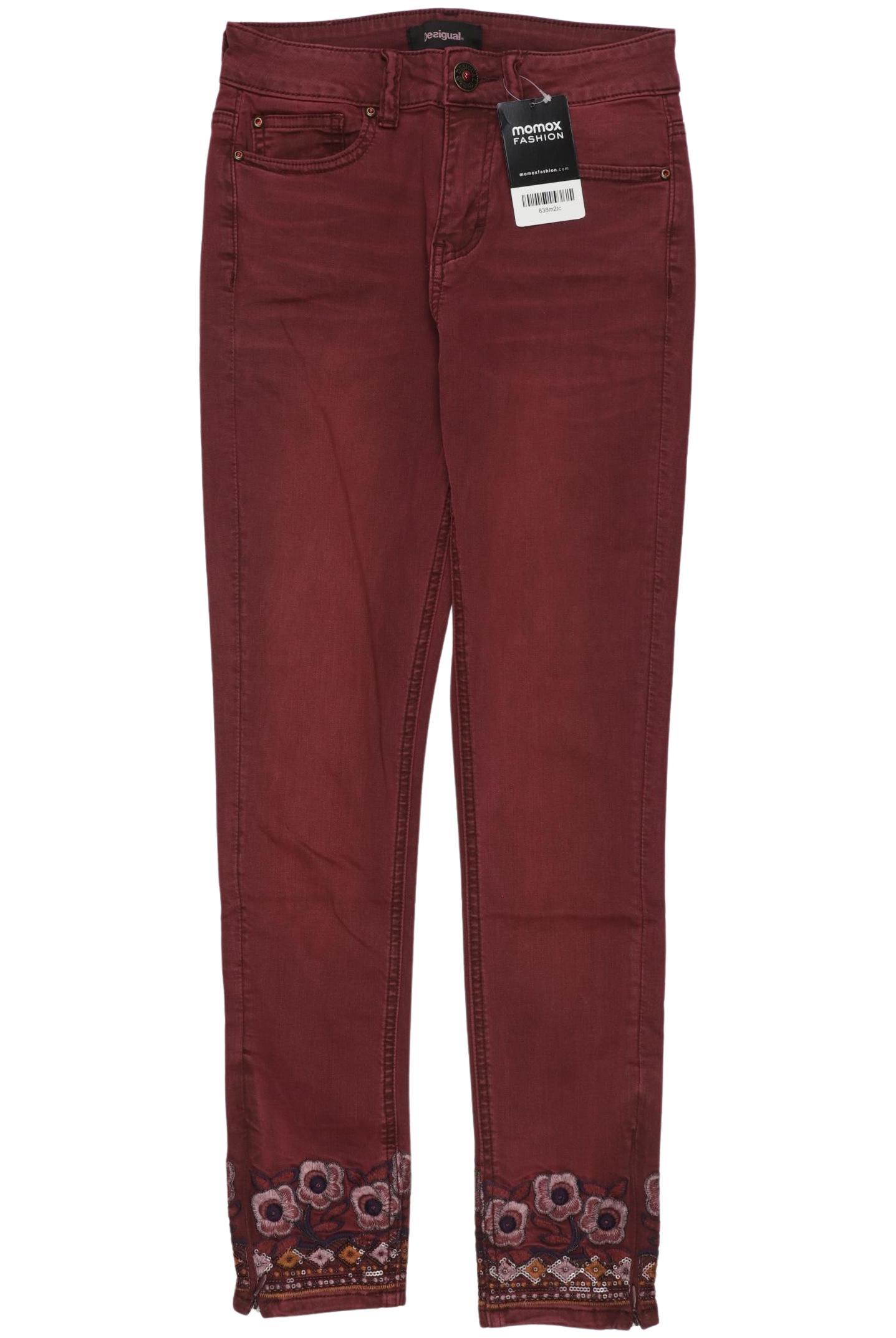 

Desigual Damen Jeans, bordeaux, Gr. 34
