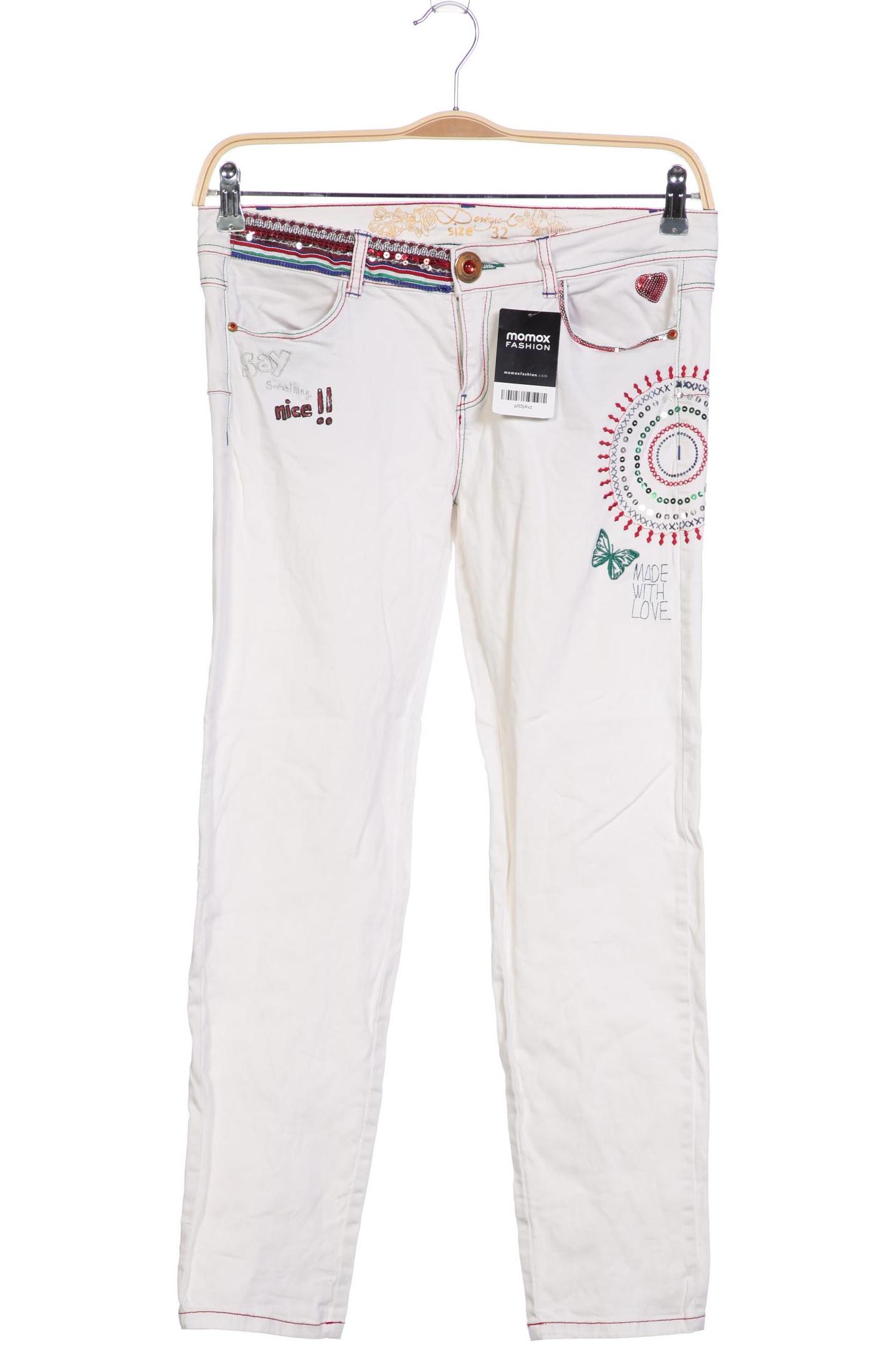 

Desigual Damen Jeans, weiß, Gr. 32