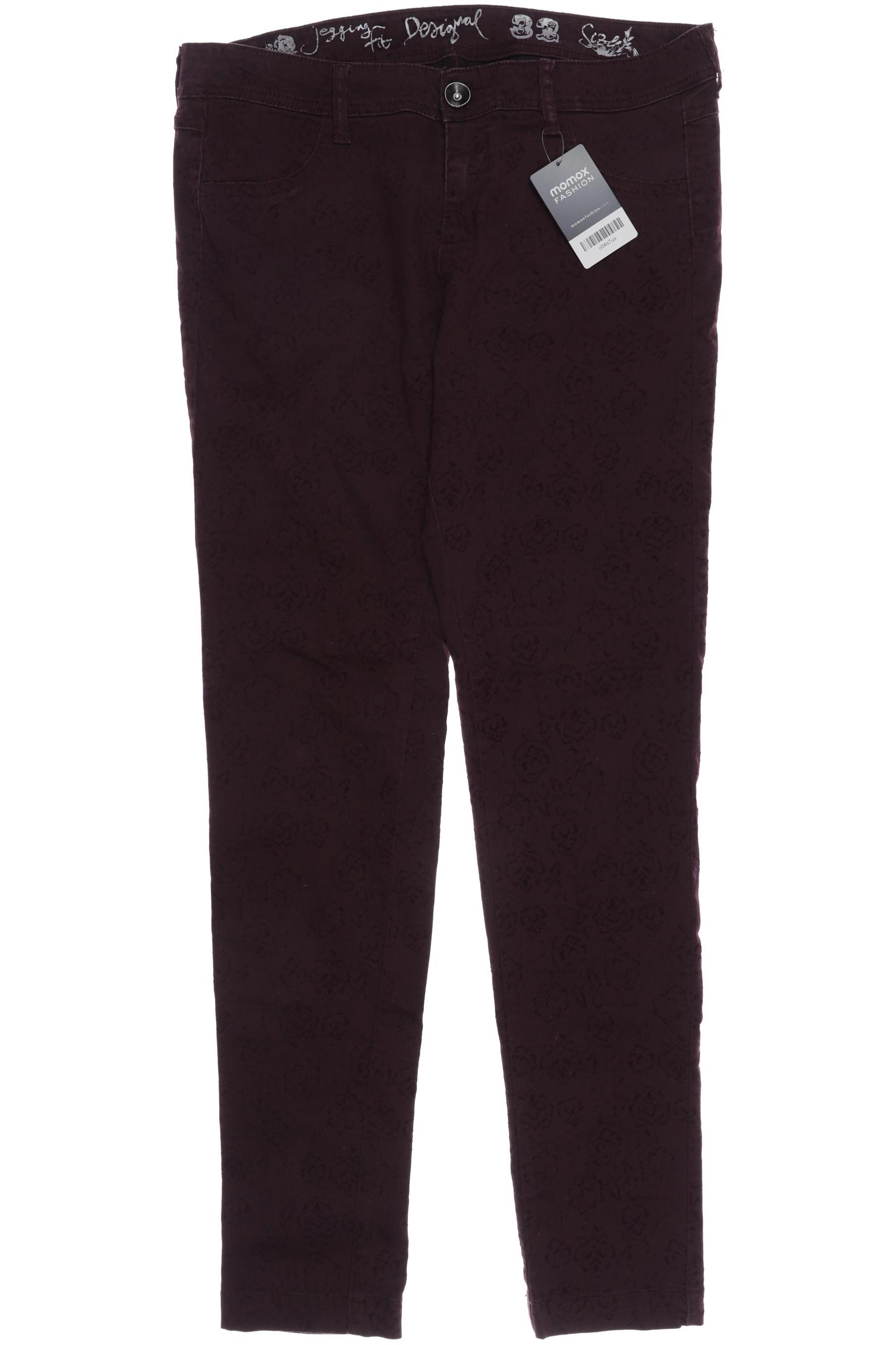 

Desigual Damen Jeans, bordeaux, Gr. 32