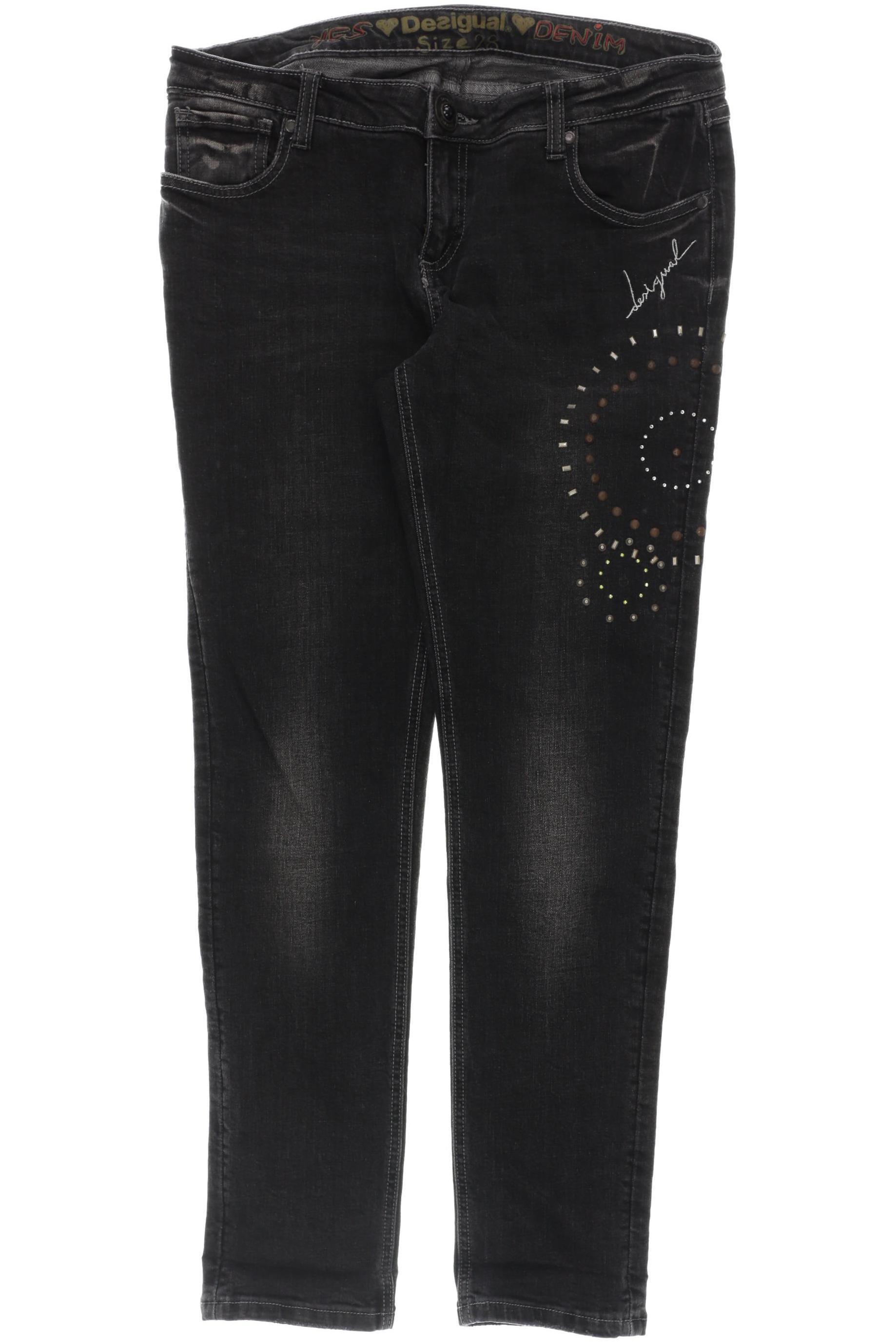 

Desigual Damen Jeans, schwarz, Gr. 28