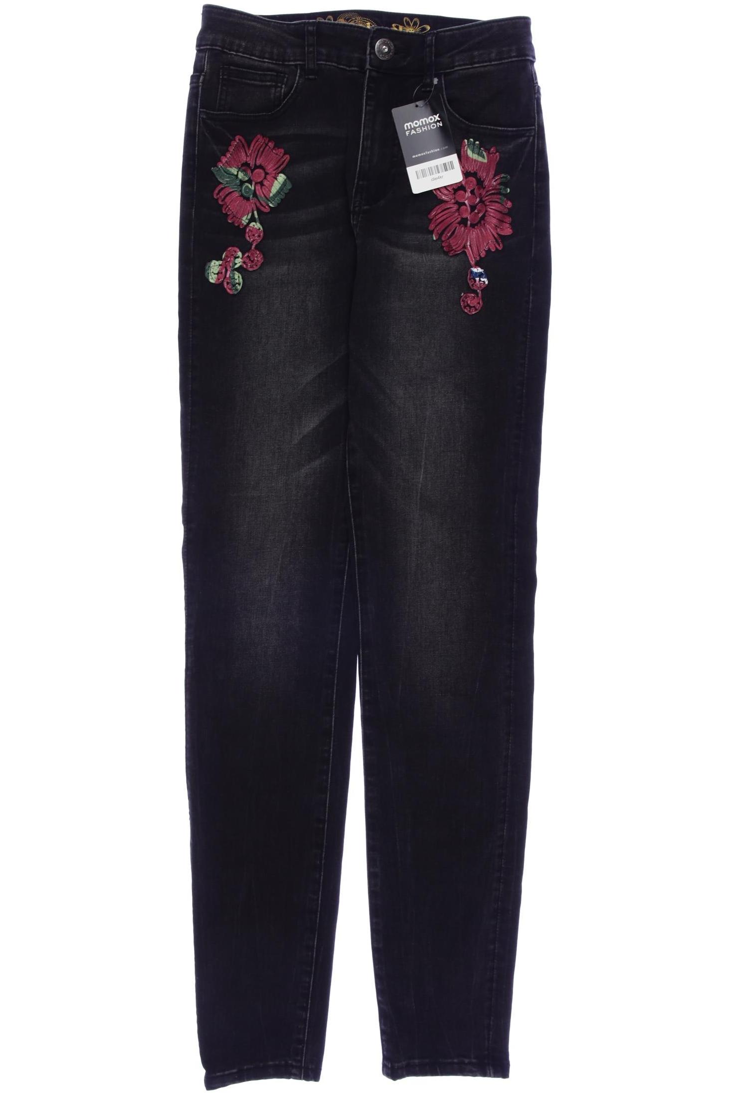 

Desigual Damen Jeans, grau, Gr. 26
