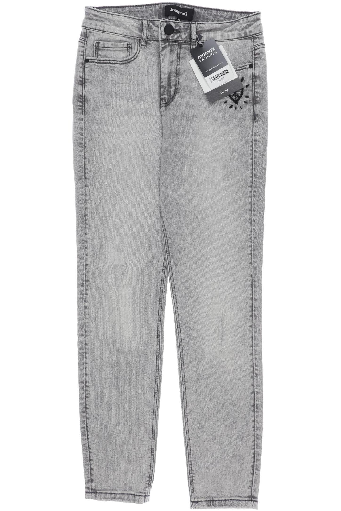 

Desigual Damen Jeans, grau, Gr. 28