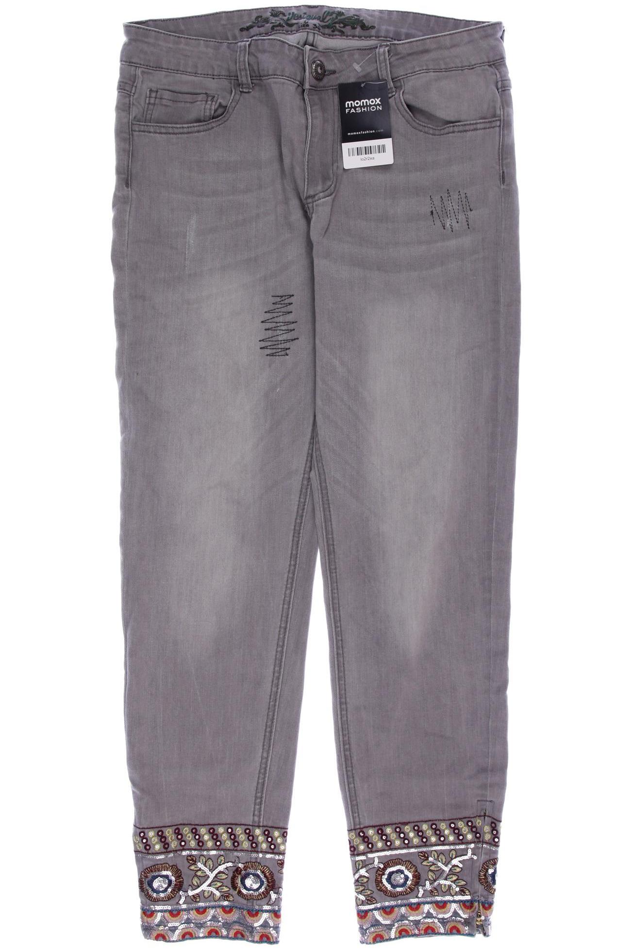 

Desigual Damen Jeans, grau, Gr. 34