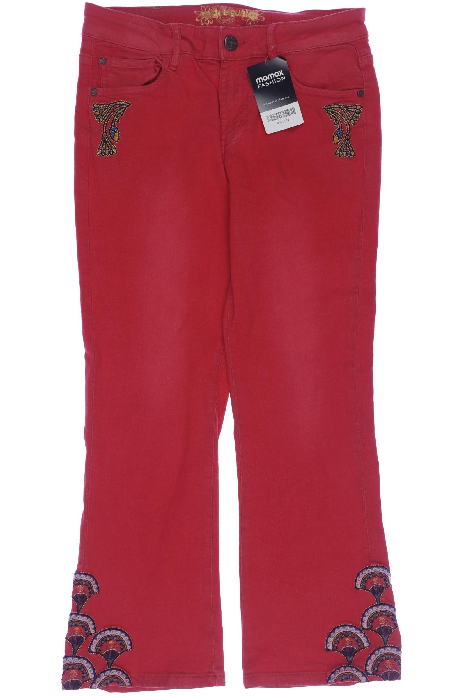 

Desigual Damen Jeans, rot, Gr. 38