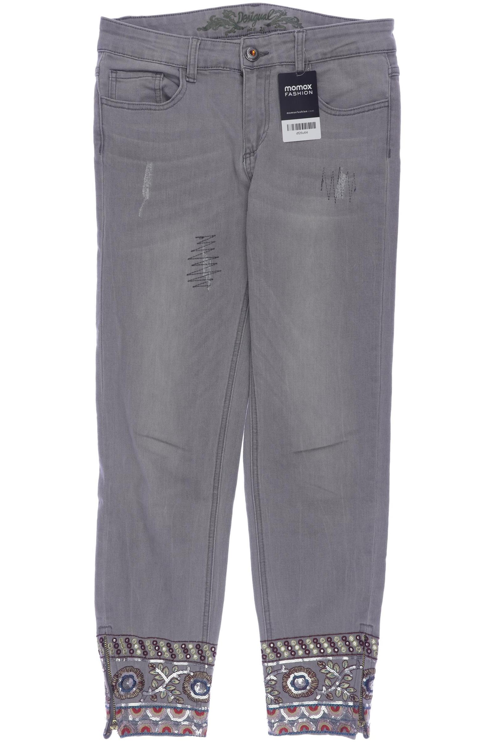 

Desigual Damen Jeans, grau, Gr. 28