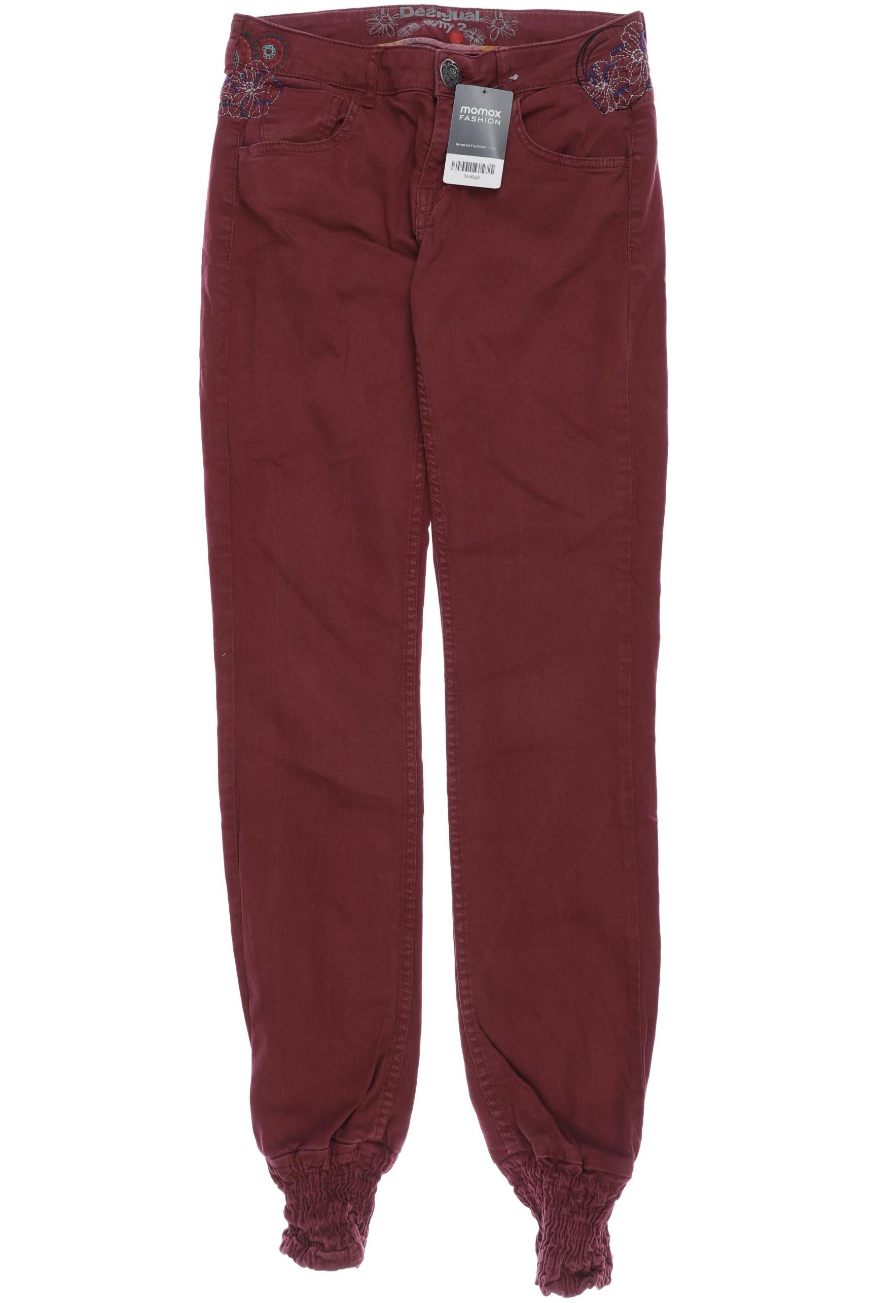 

Desigual Damen Jeans, bordeaux, Gr. 28