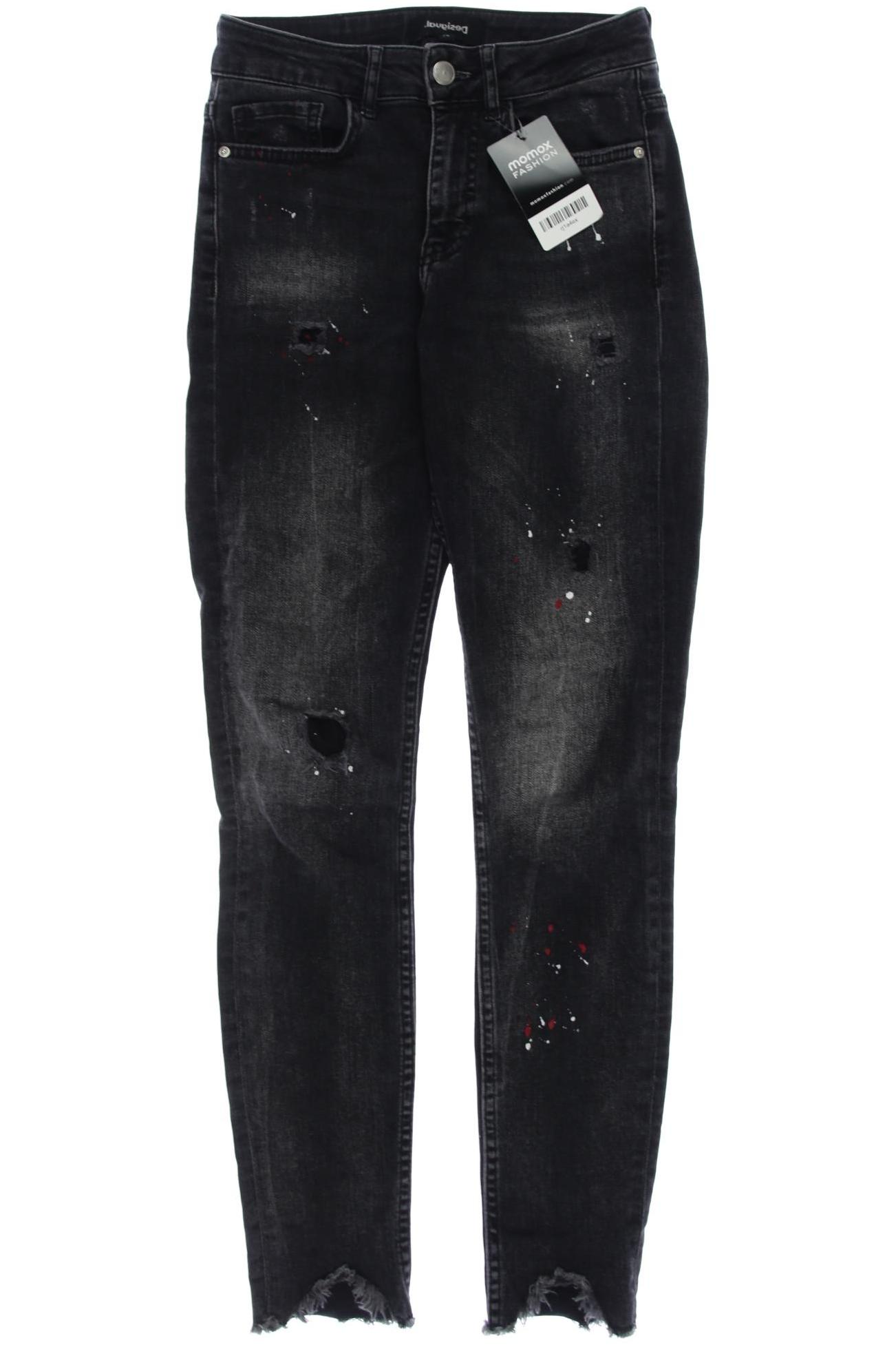 

Desigual Damen Jeans, schwarz, Gr. 24