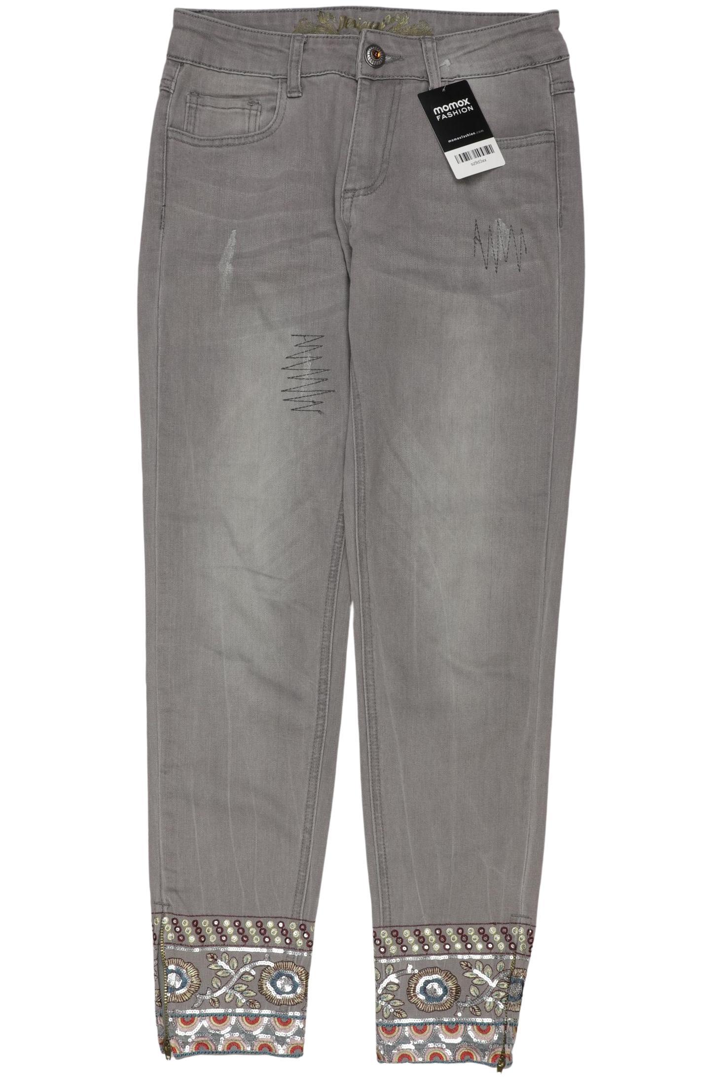

Desigual Damen Jeans, grau, Gr. 26