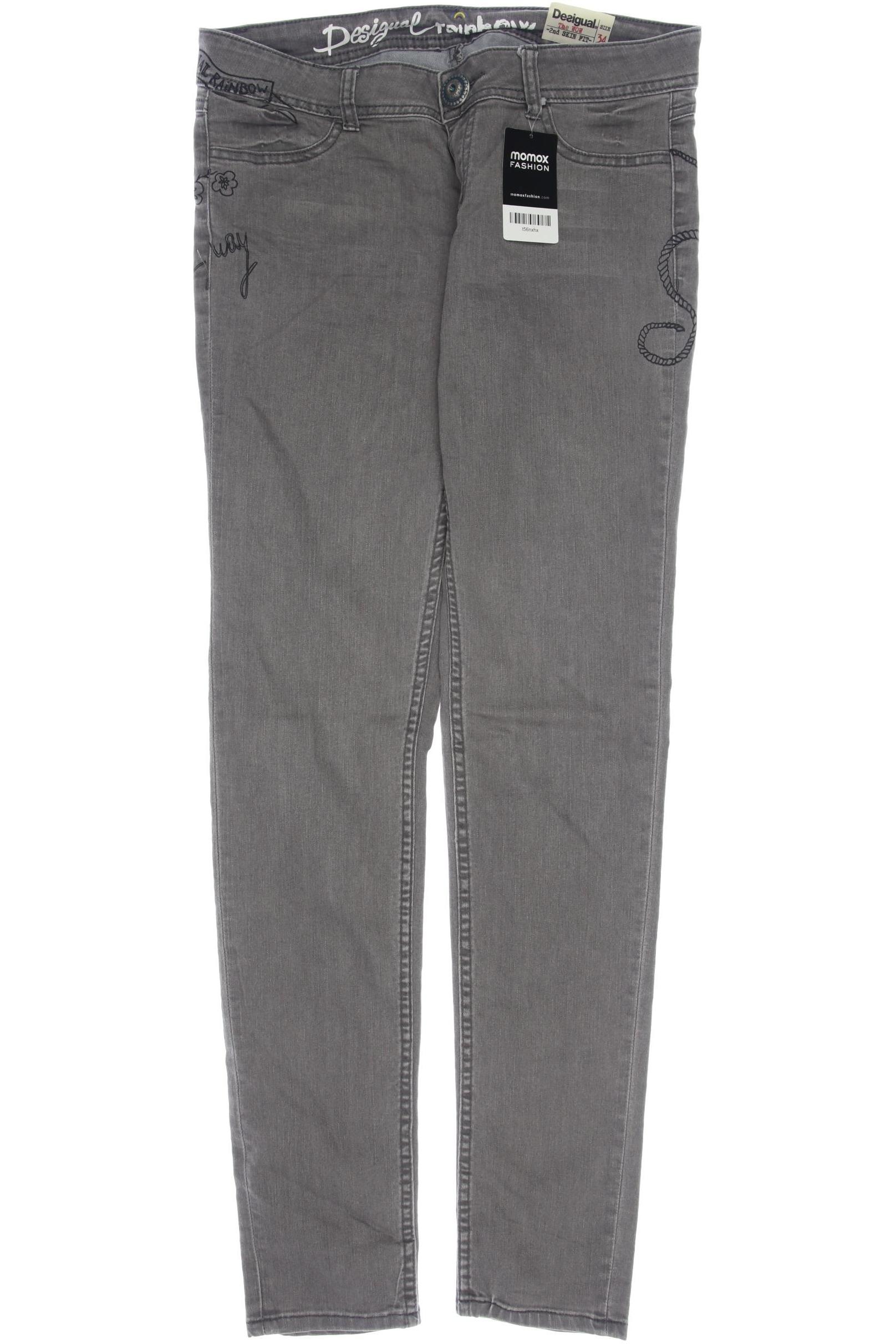 

Desigual Damen Jeans, grau, Gr. 34