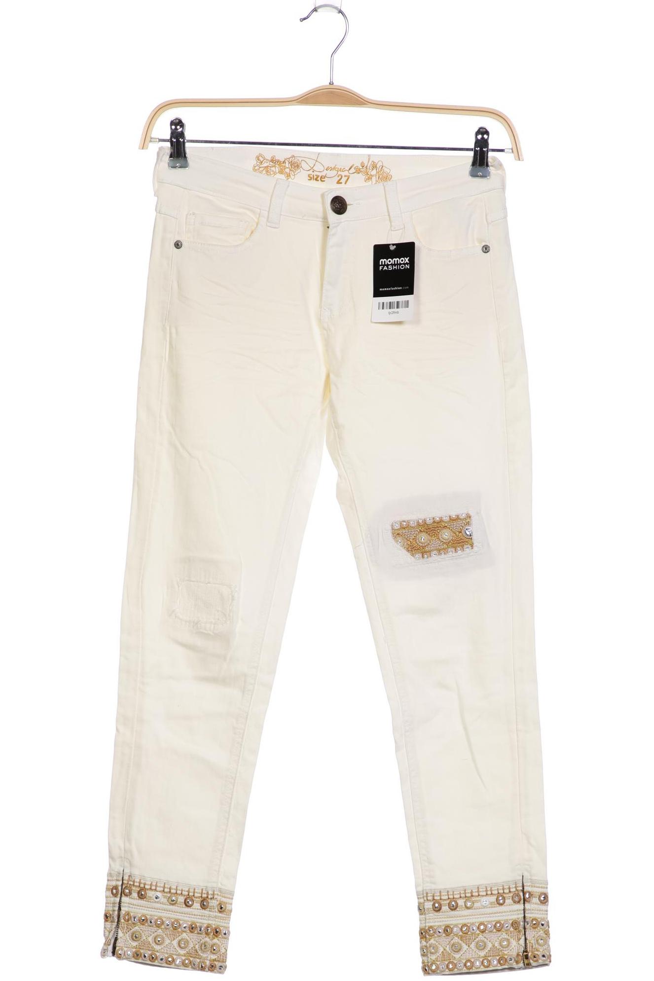 

Desigual Damen Jeans, cremeweiß, Gr. 27