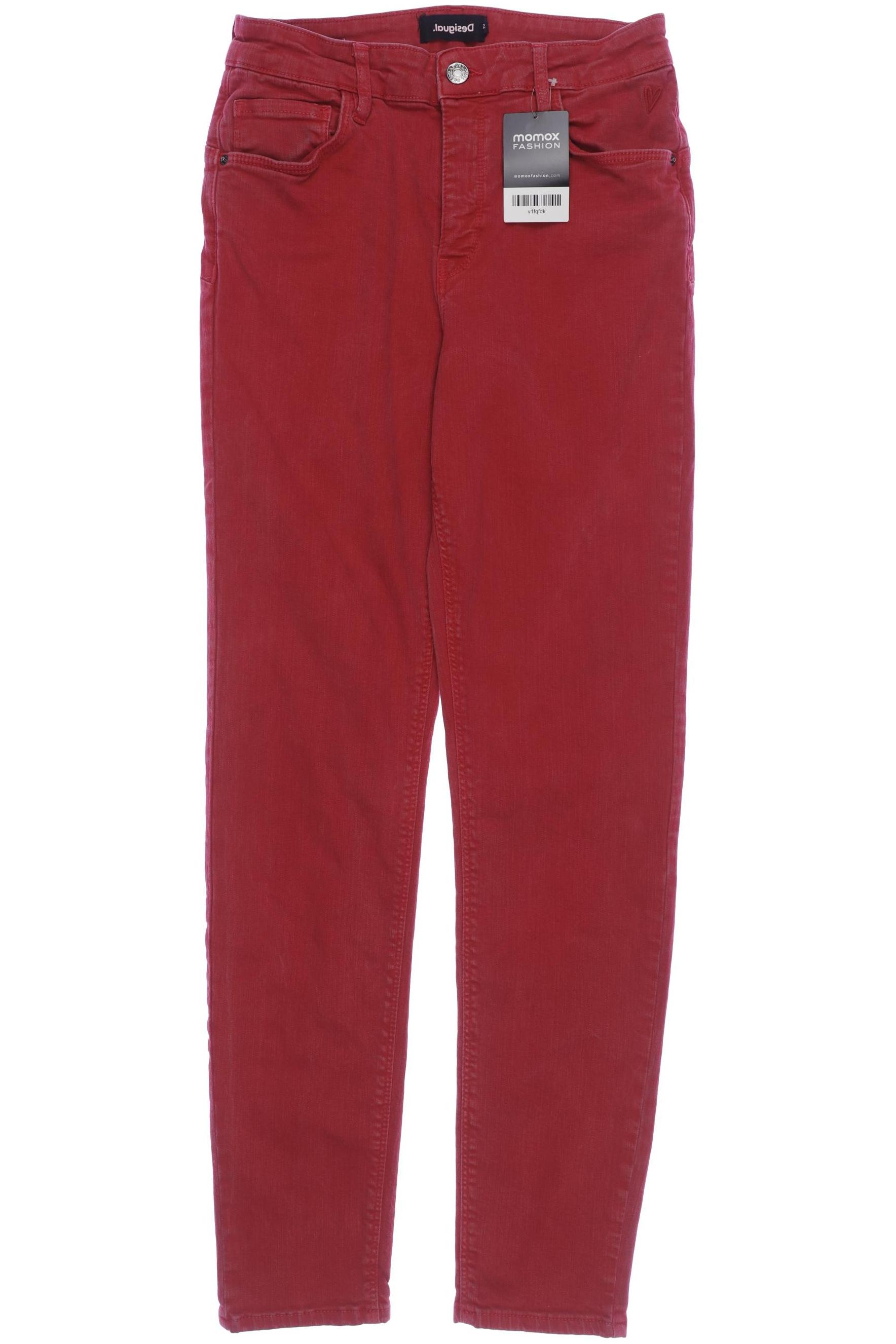 

Desigual Damen Jeans, rot, Gr. 42