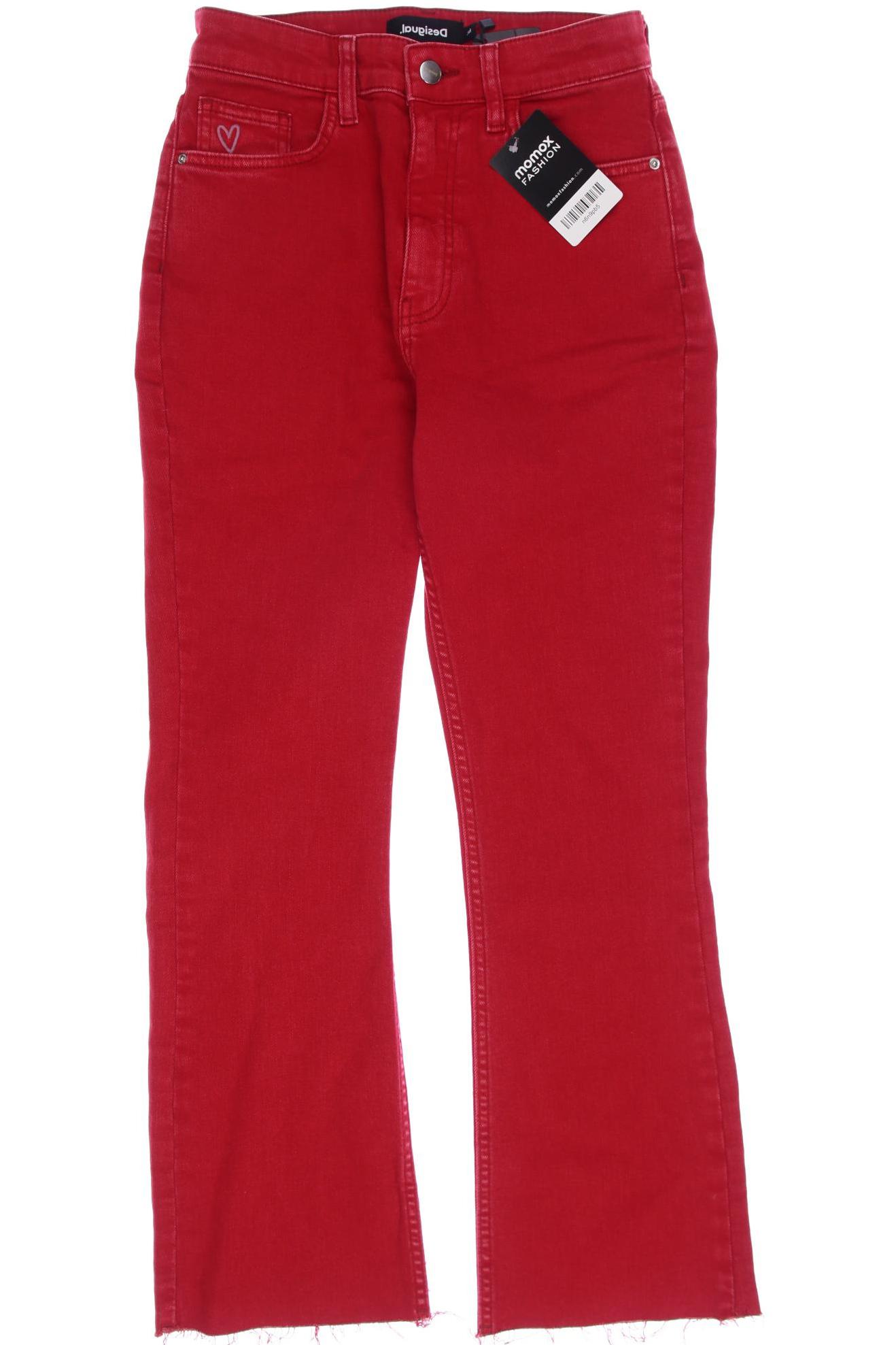 

Desigual Damen Jeans, rot, Gr. 38