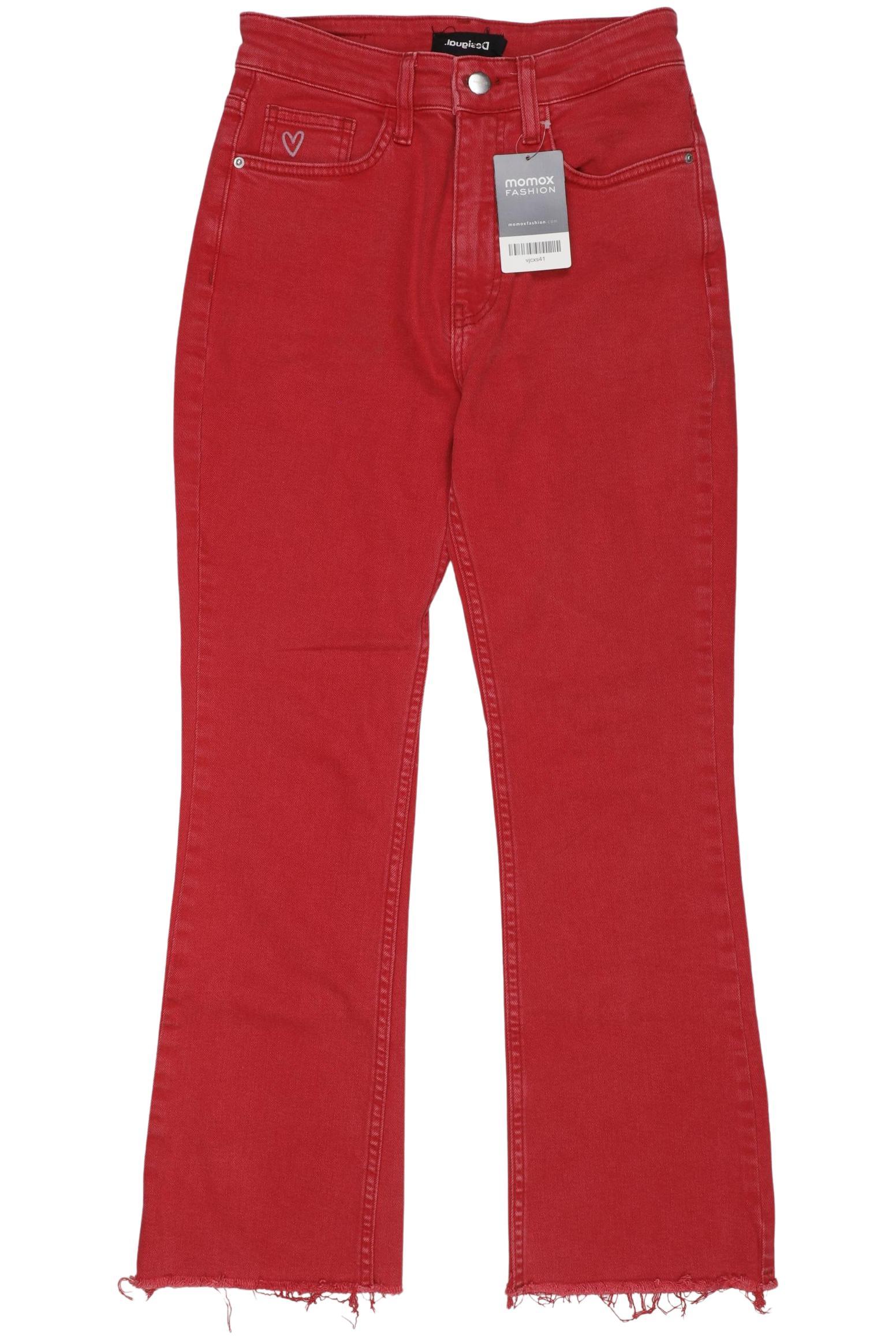 

Desigual Damen Jeans, rot, Gr. 36