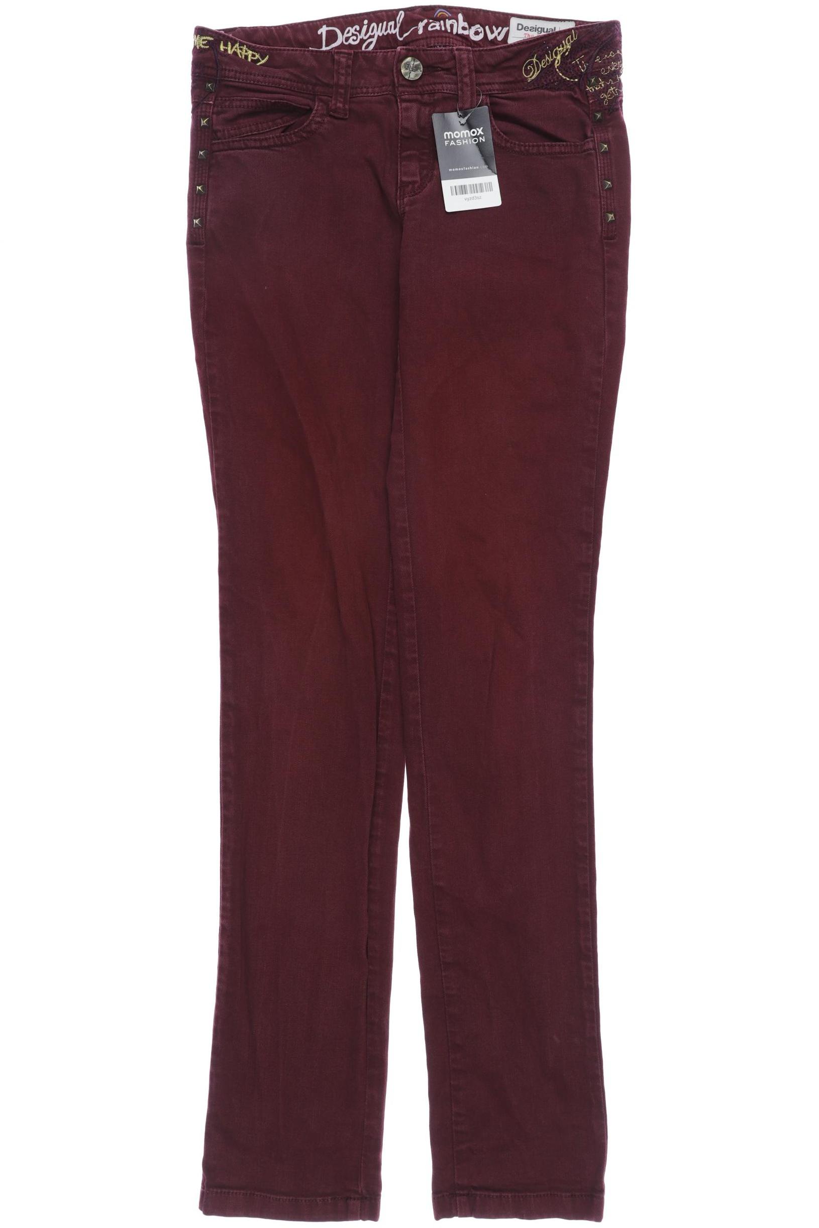 

Desigual Damen Jeans, bordeaux, Gr. 26
