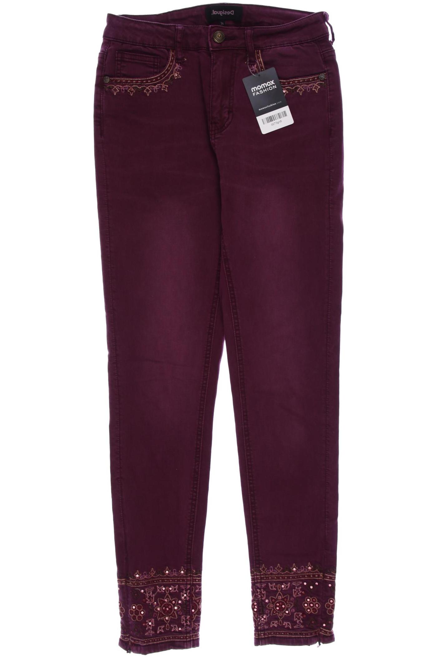 

Desigual Damen Jeans, bordeaux, Gr. 36
