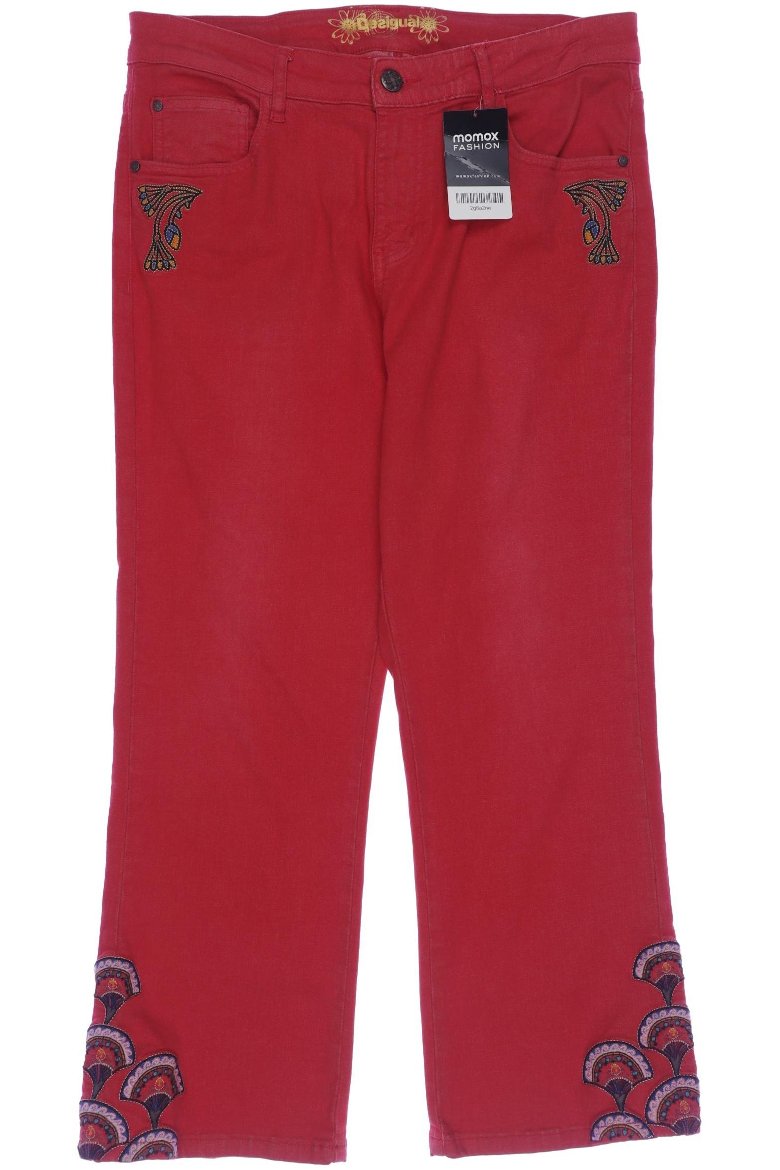 

Desigual Damen Jeans, rot, Gr. 42