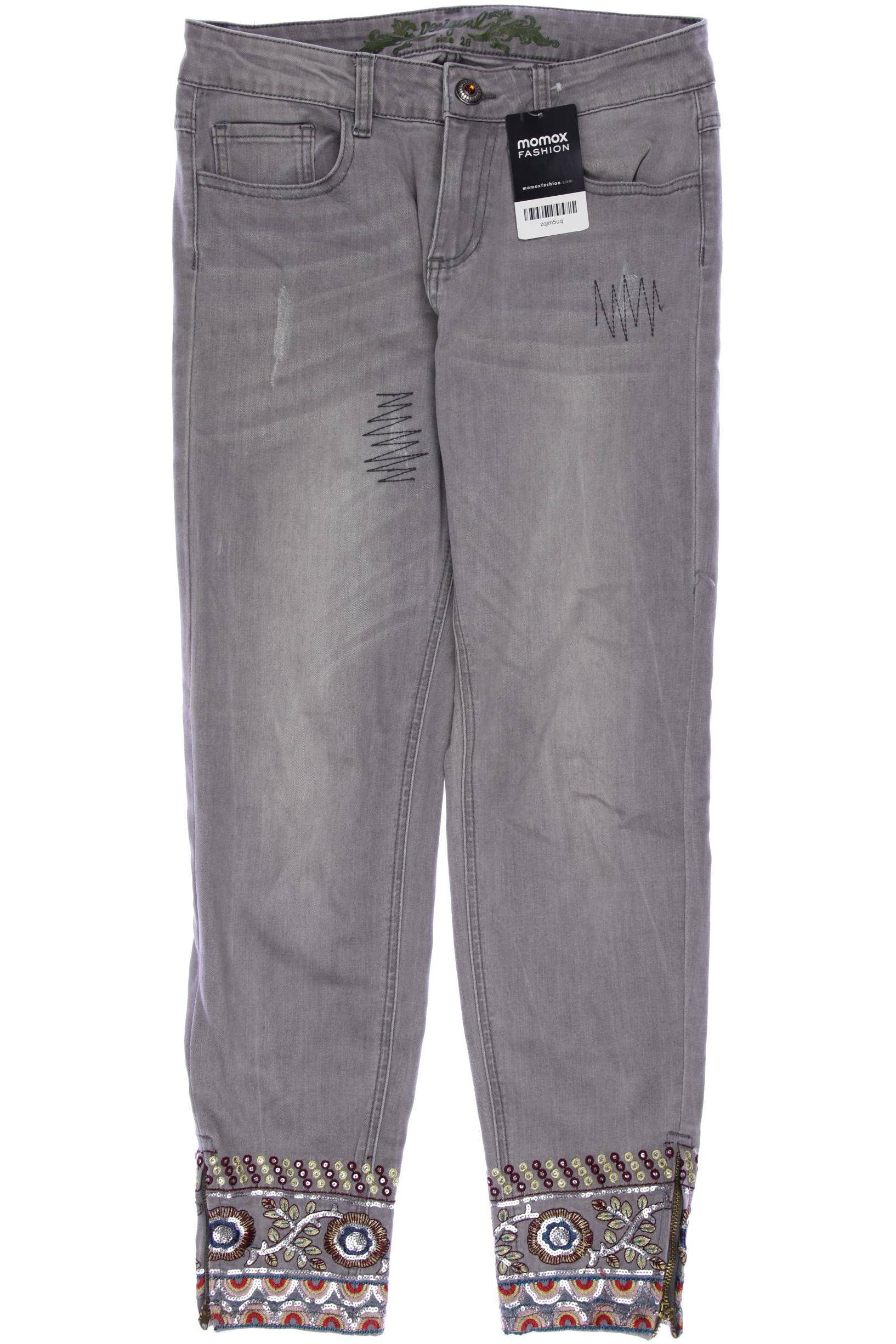 

Desigual Damen Jeans, grau, Gr. 28