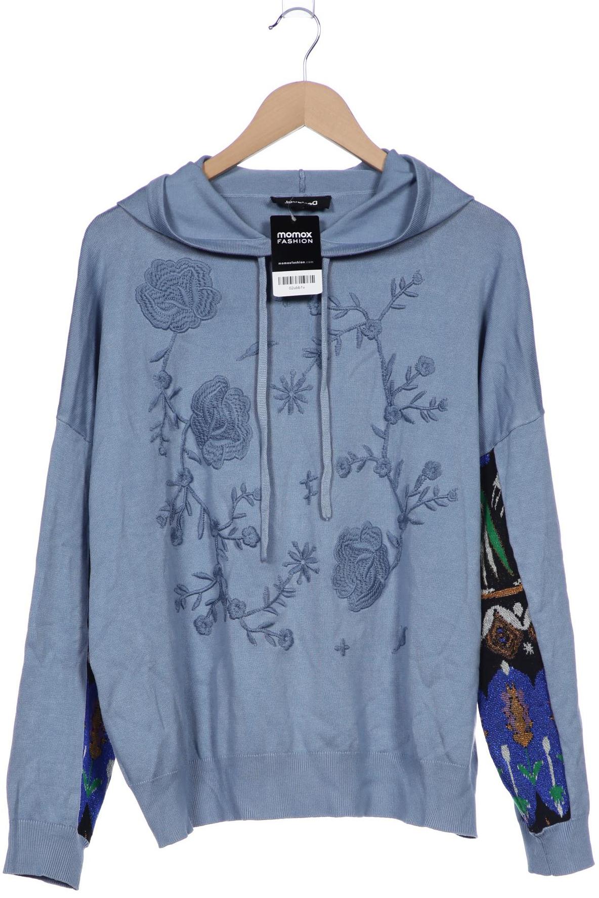 

Desigual Damen Kapuzenpullover, blau, Gr. 44