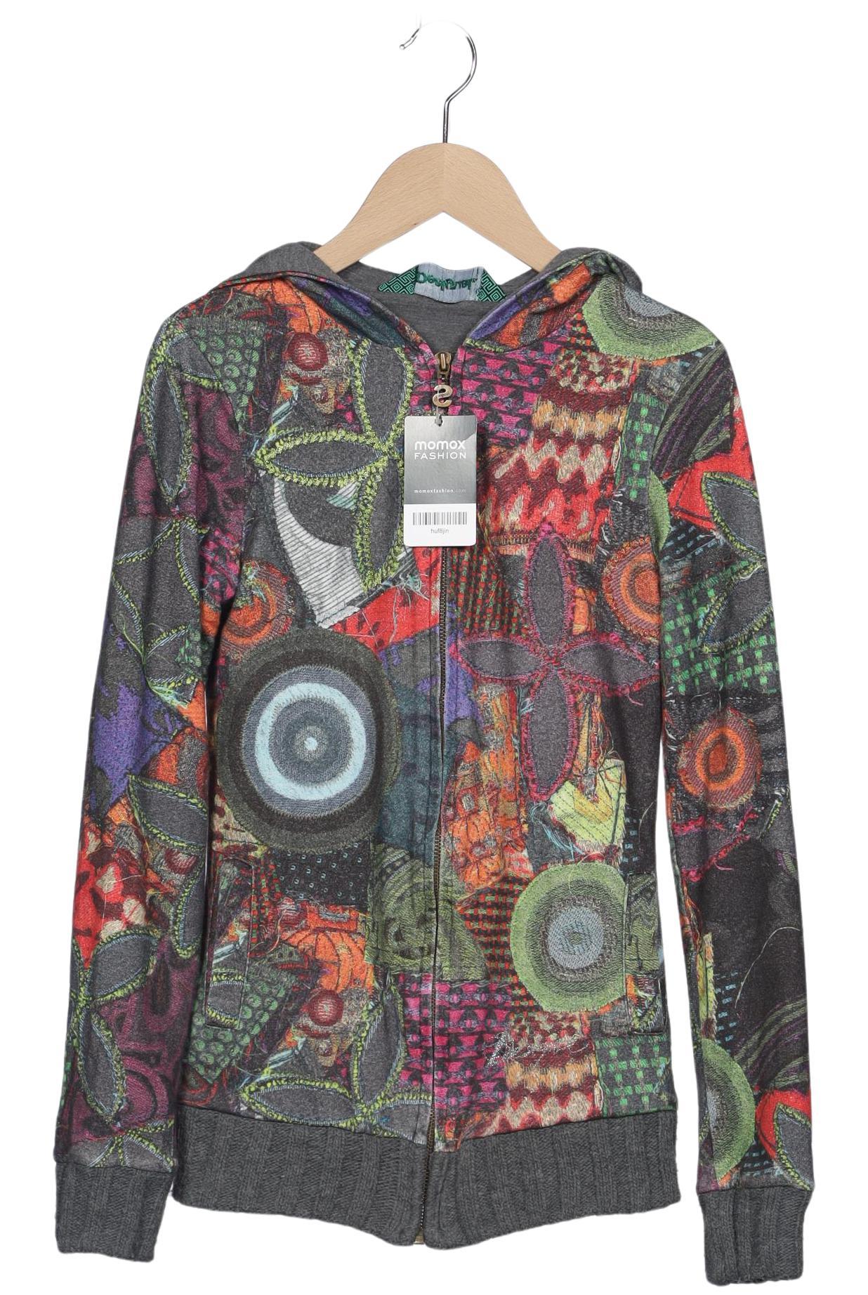 

Desigual Damen Kapuzenpullover, grau, Gr. 34