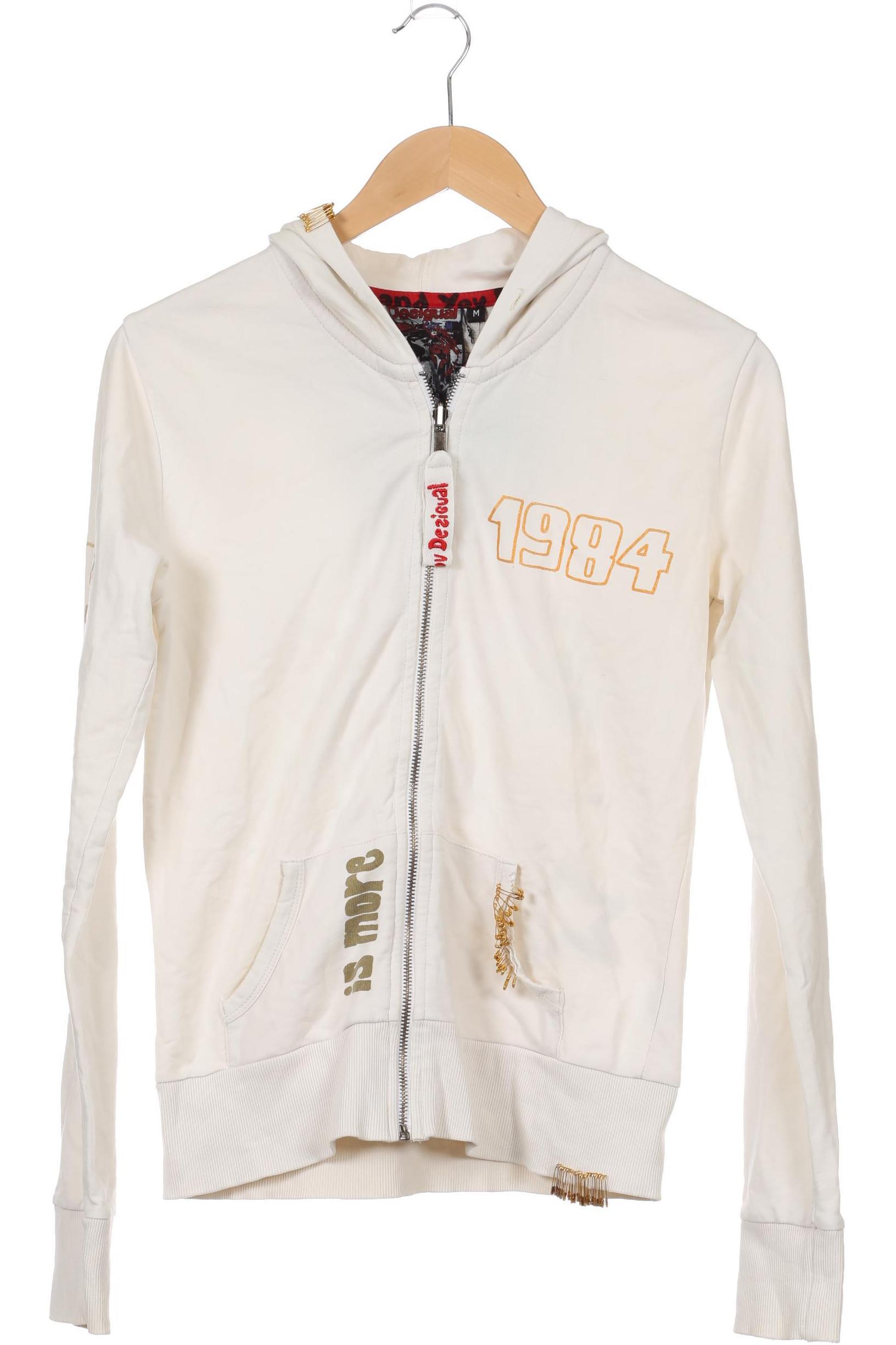 

Desigual Damen Kapuzenpullover, weiß, Gr.