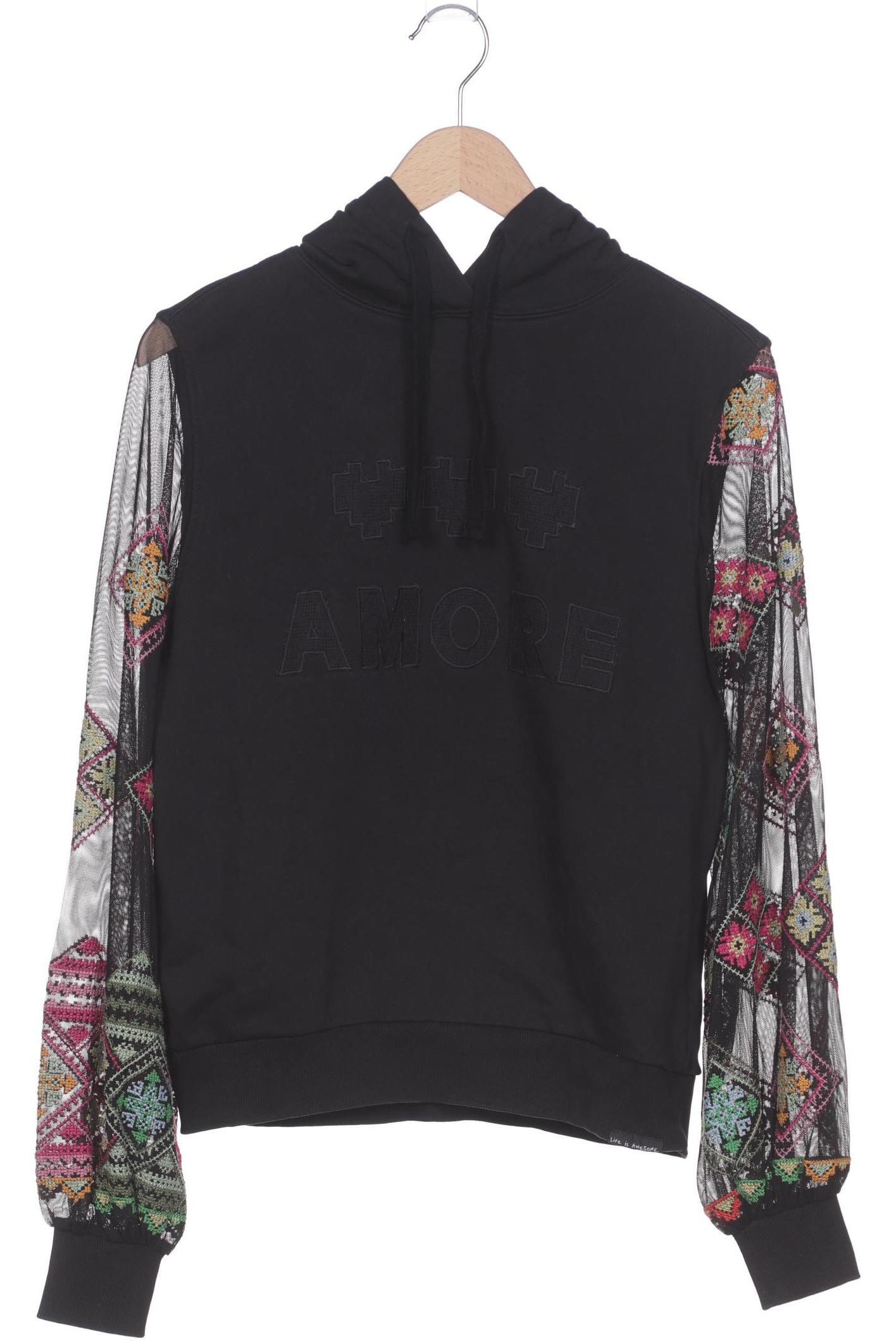 

Desigual Damen Kapuzenpullover, schwarz, Gr. 38