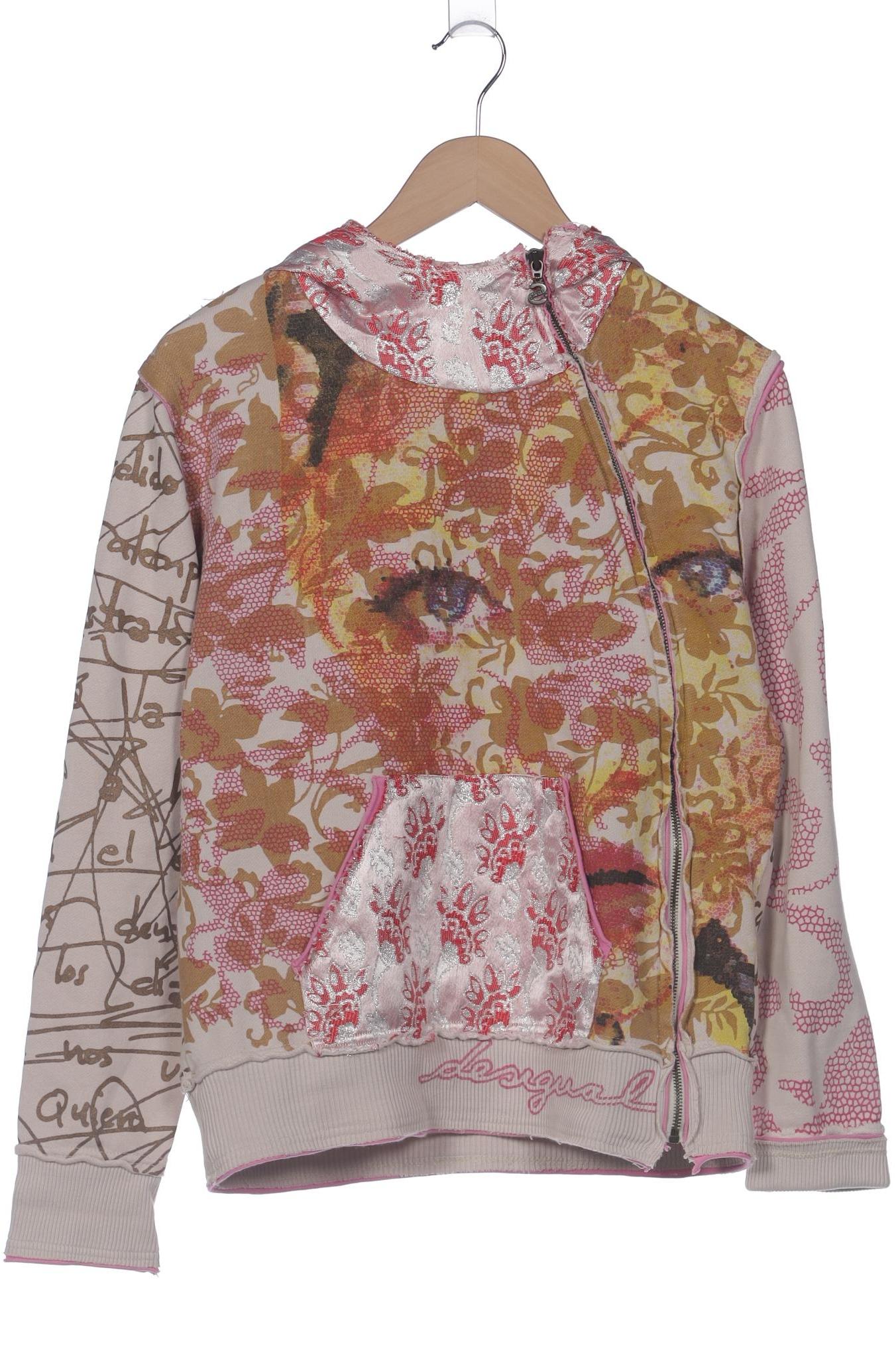 

Desigual Damen Kapuzenpullover, beige, Gr. 38