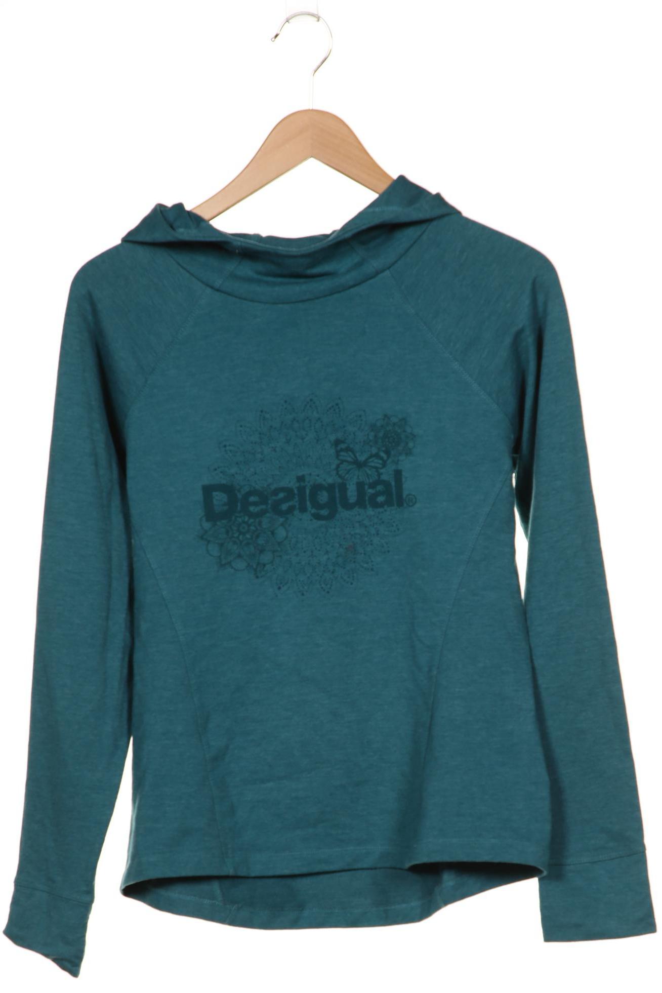 

Desigual Damen Kapuzenpullover, türkis, Gr. 42