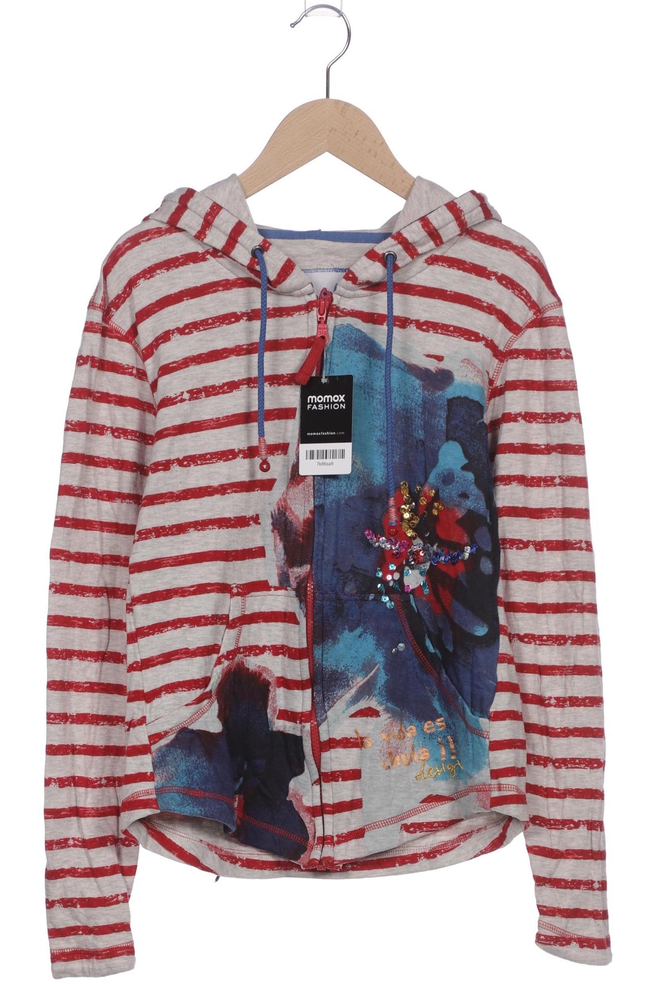 

Desigual Damen Kapuzenpullover, grau, Gr. 38