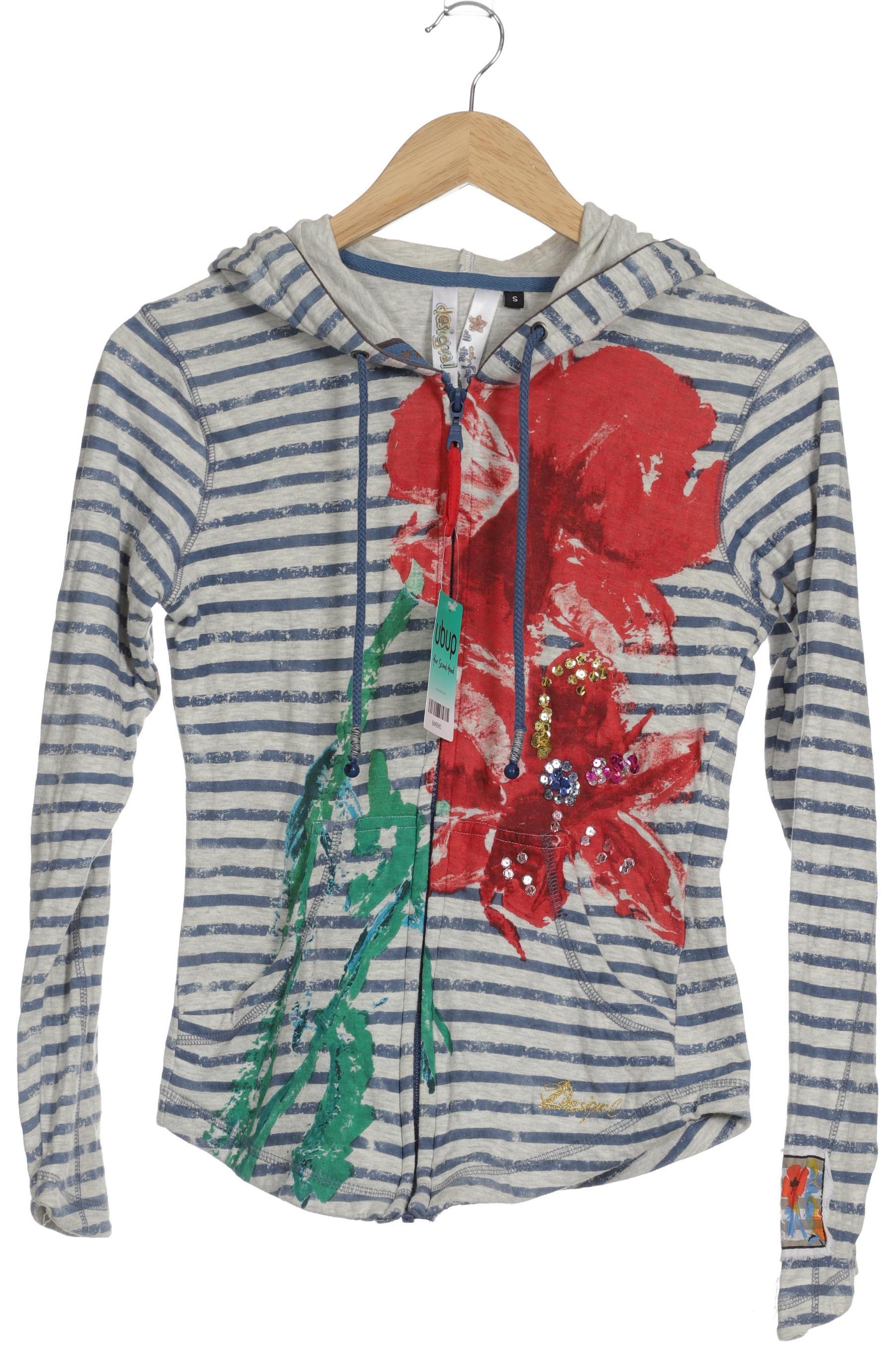 

Desigual Damen Kapuzenpullover, blau, Gr.
