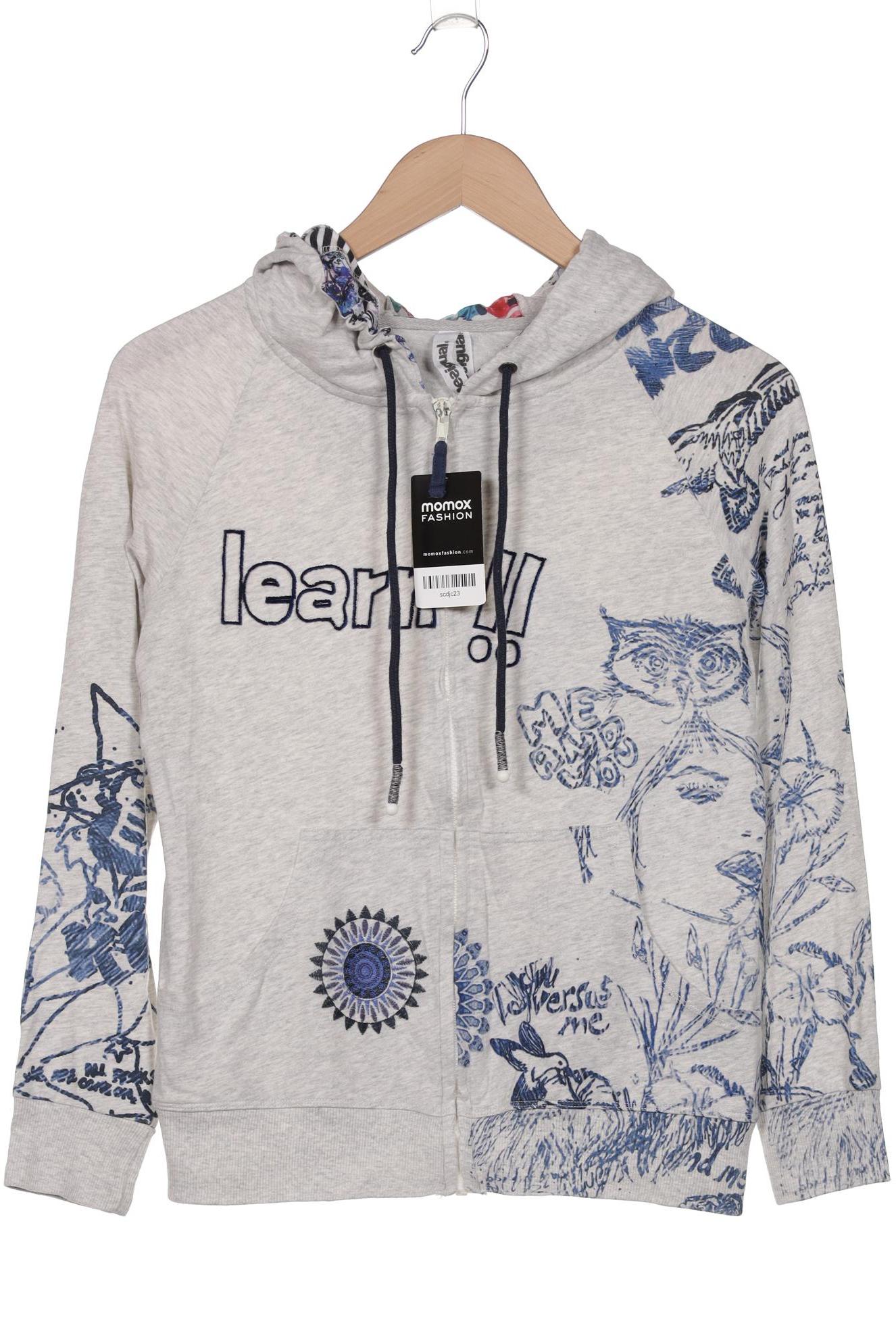 

Desigual Damen Kapuzenpullover, grau, Gr. 38