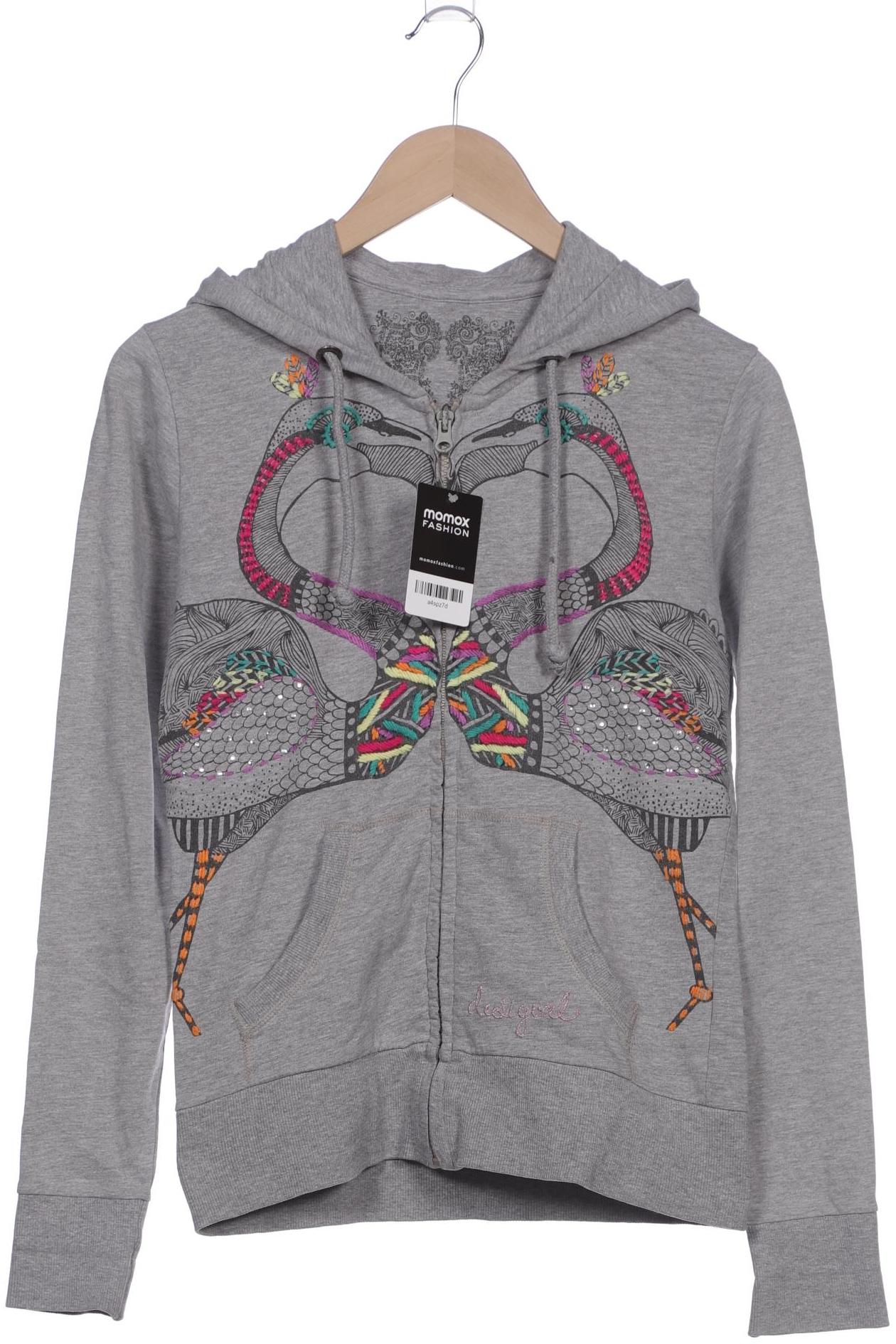 

Desigual Damen Kapuzenpullover, grau, Gr. 38