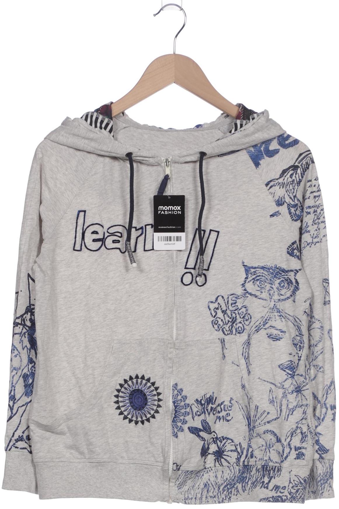 

Desigual Damen Kapuzenpullover, grau, Gr. 38