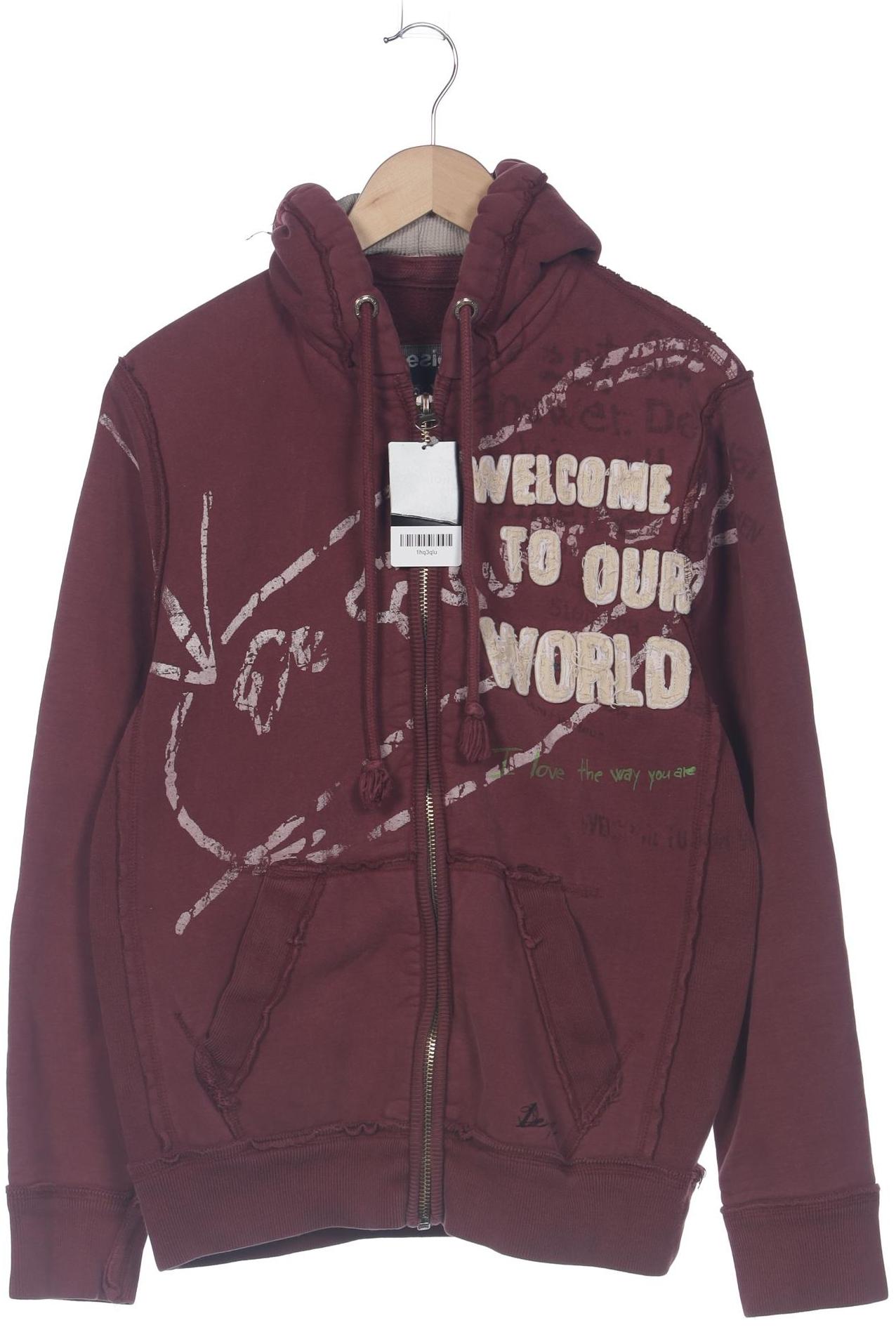 

Desigual Damen Kapuzenpullover, bordeaux, Gr. 42