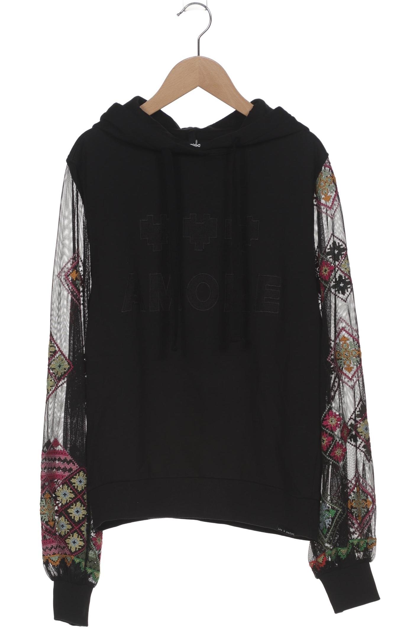 

Desigual Damen Kapuzenpullover, schwarz, Gr. 38