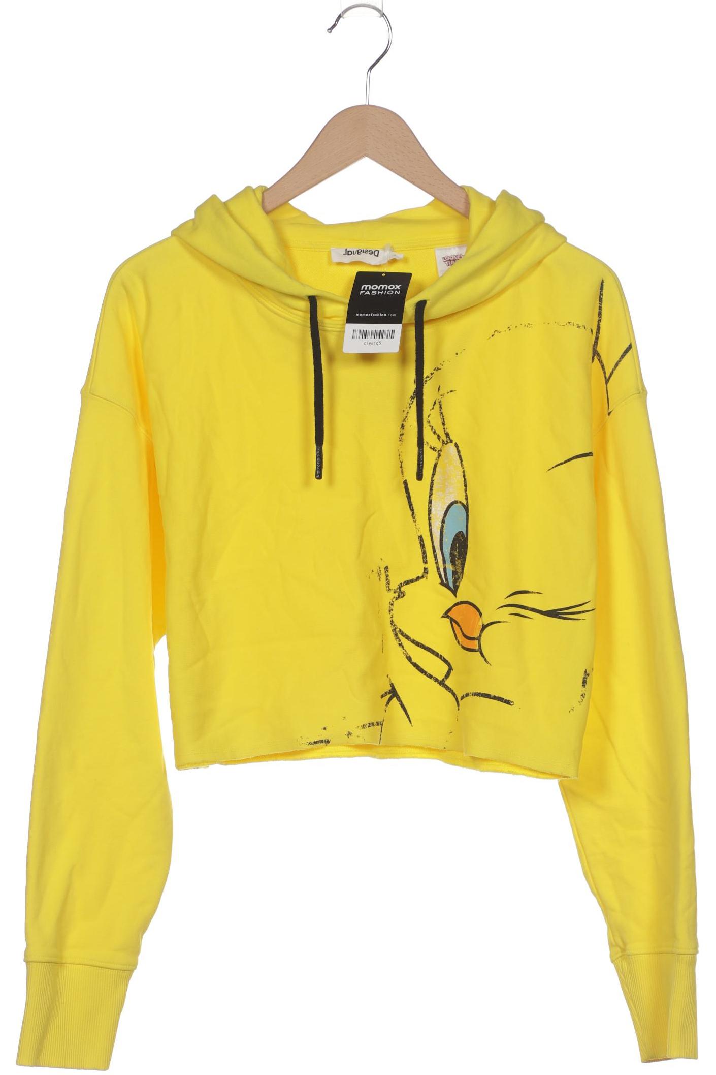 

Desigual Damen Kapuzenpullover, gelb, Gr. 42