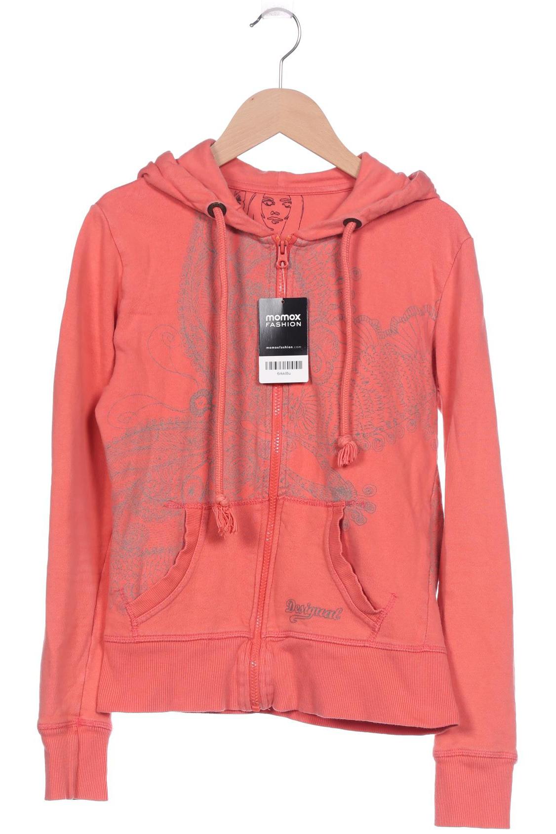 

Desigual Damen Kapuzenpullover, orange, Gr. 38