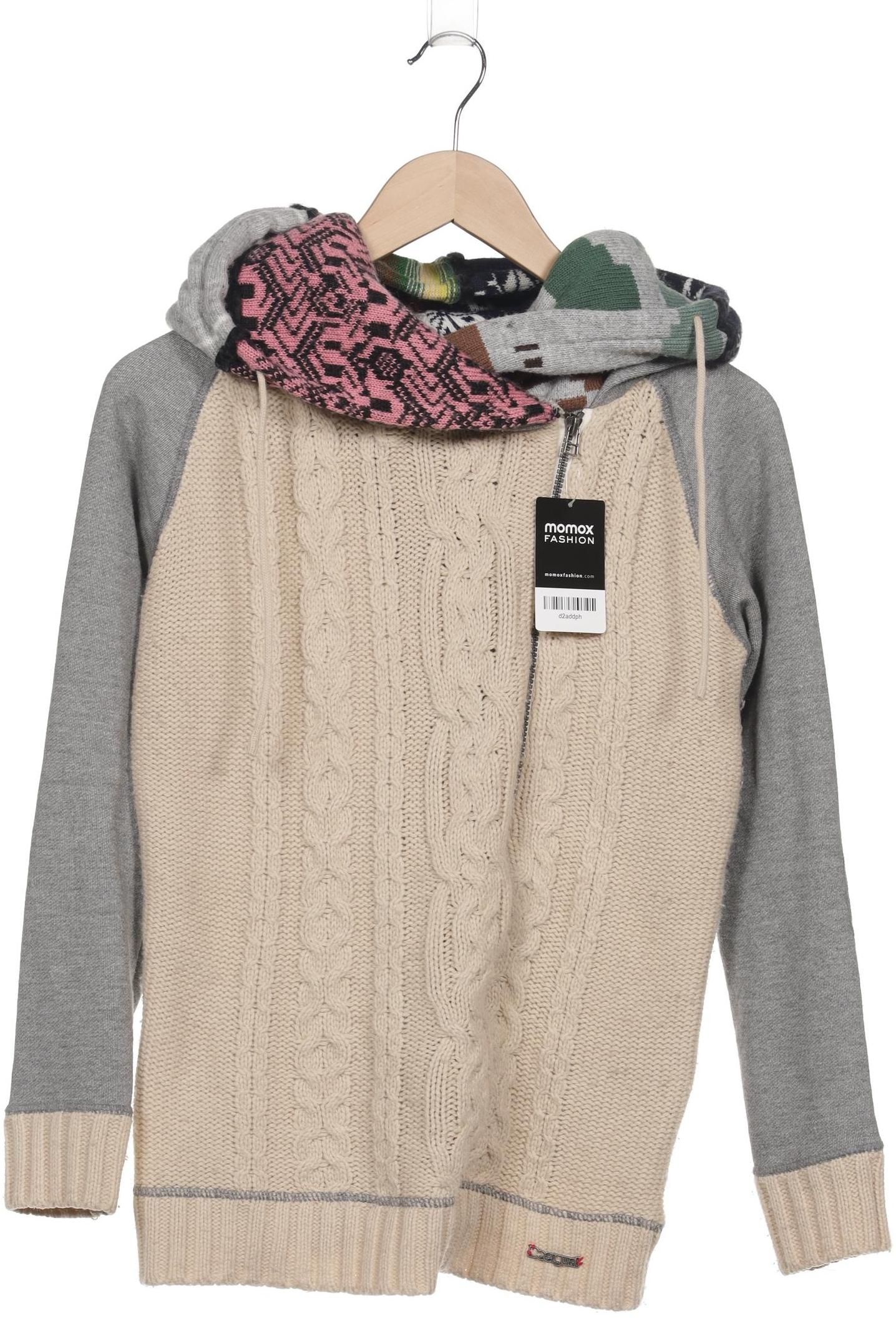 

Desigual Damen Kapuzenpullover, beige, Gr. 36