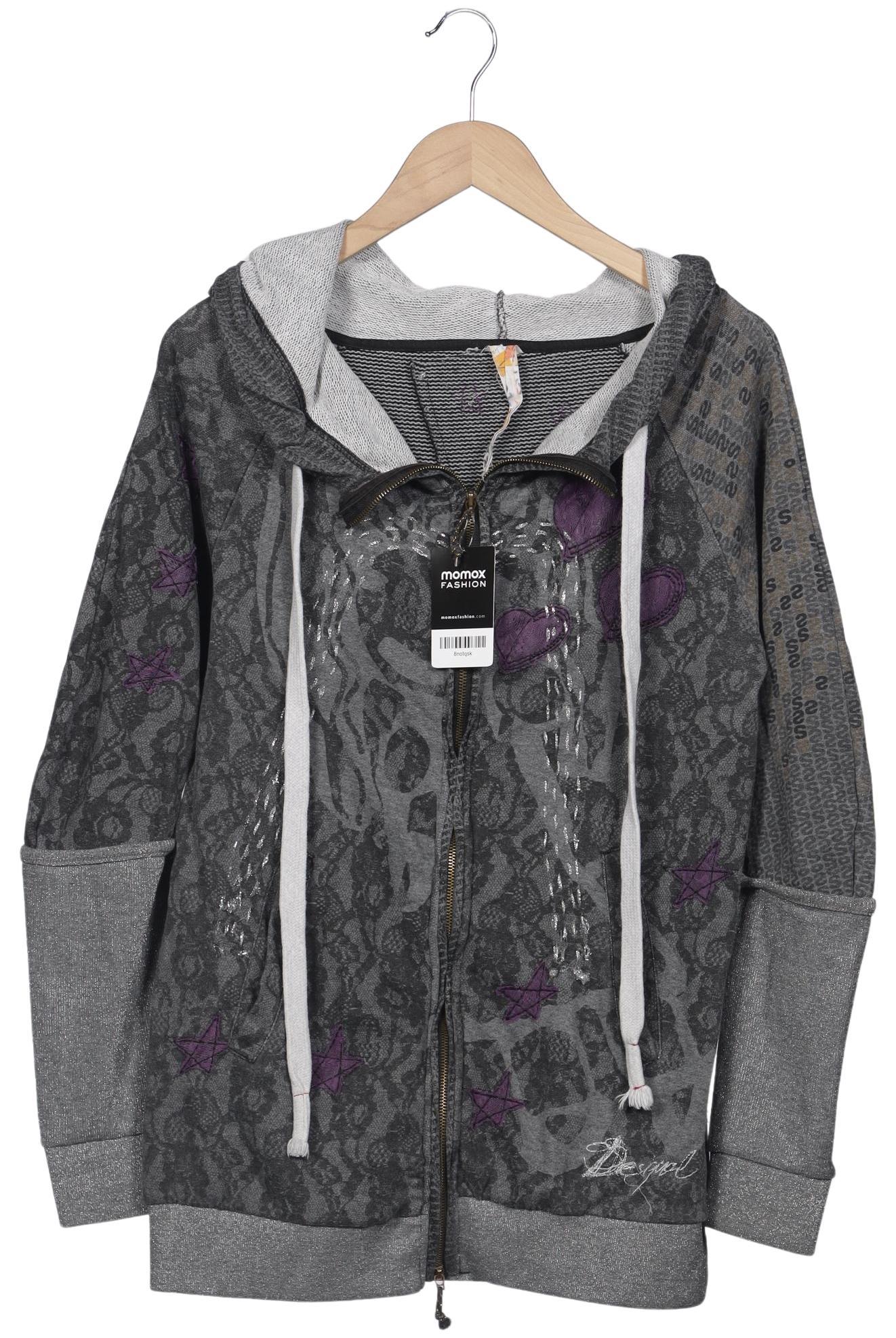 

Desigual Damen Kapuzenpullover, grau, Gr. 38