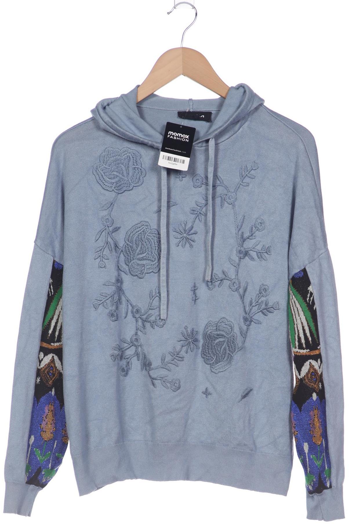 

Desigual Damen Kapuzenpullover, blau, Gr. 42