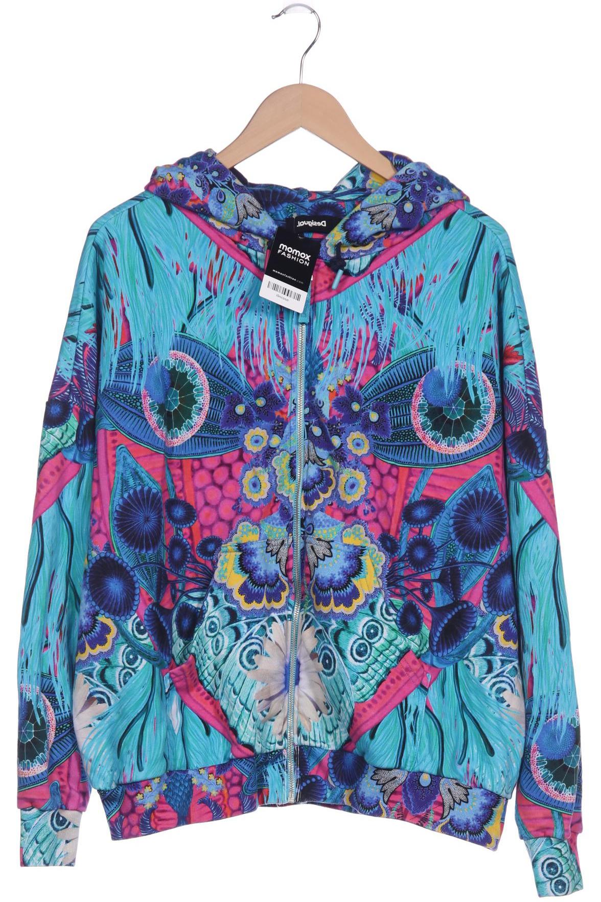 

Desigual Damen Kapuzenpullover, türkis, Gr. 38