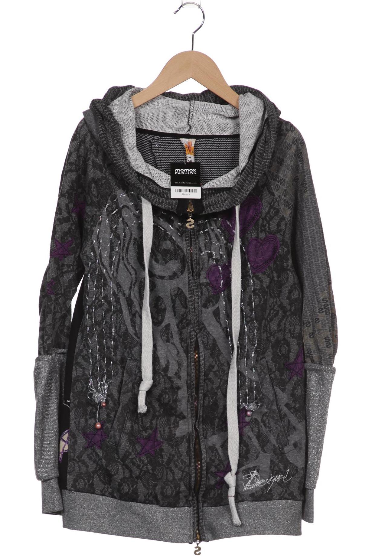 

Desigual Damen Kapuzenpullover, grau, Gr. 34